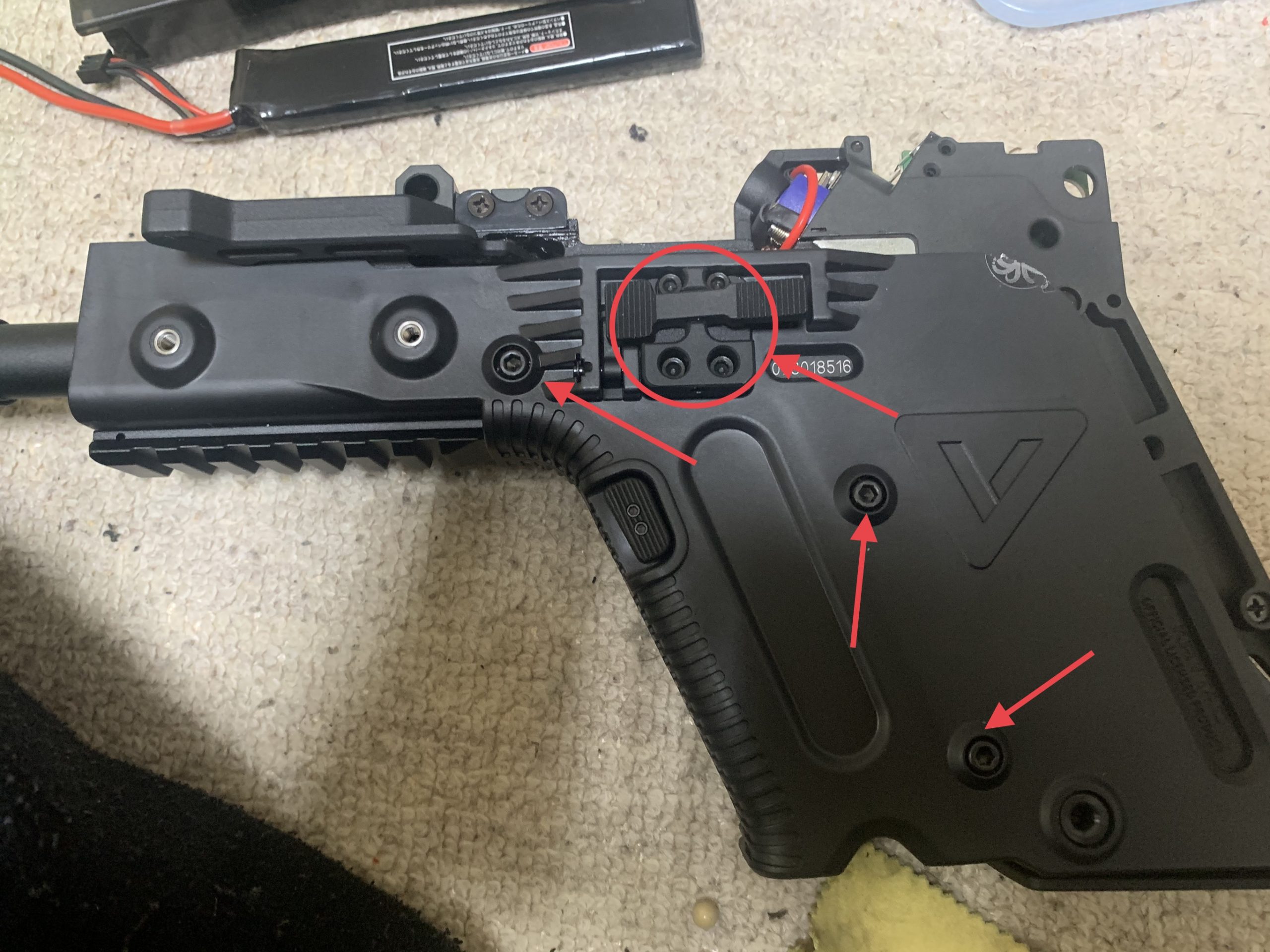 KRYTAC KRISS VECTOR ロアレシーバー分解