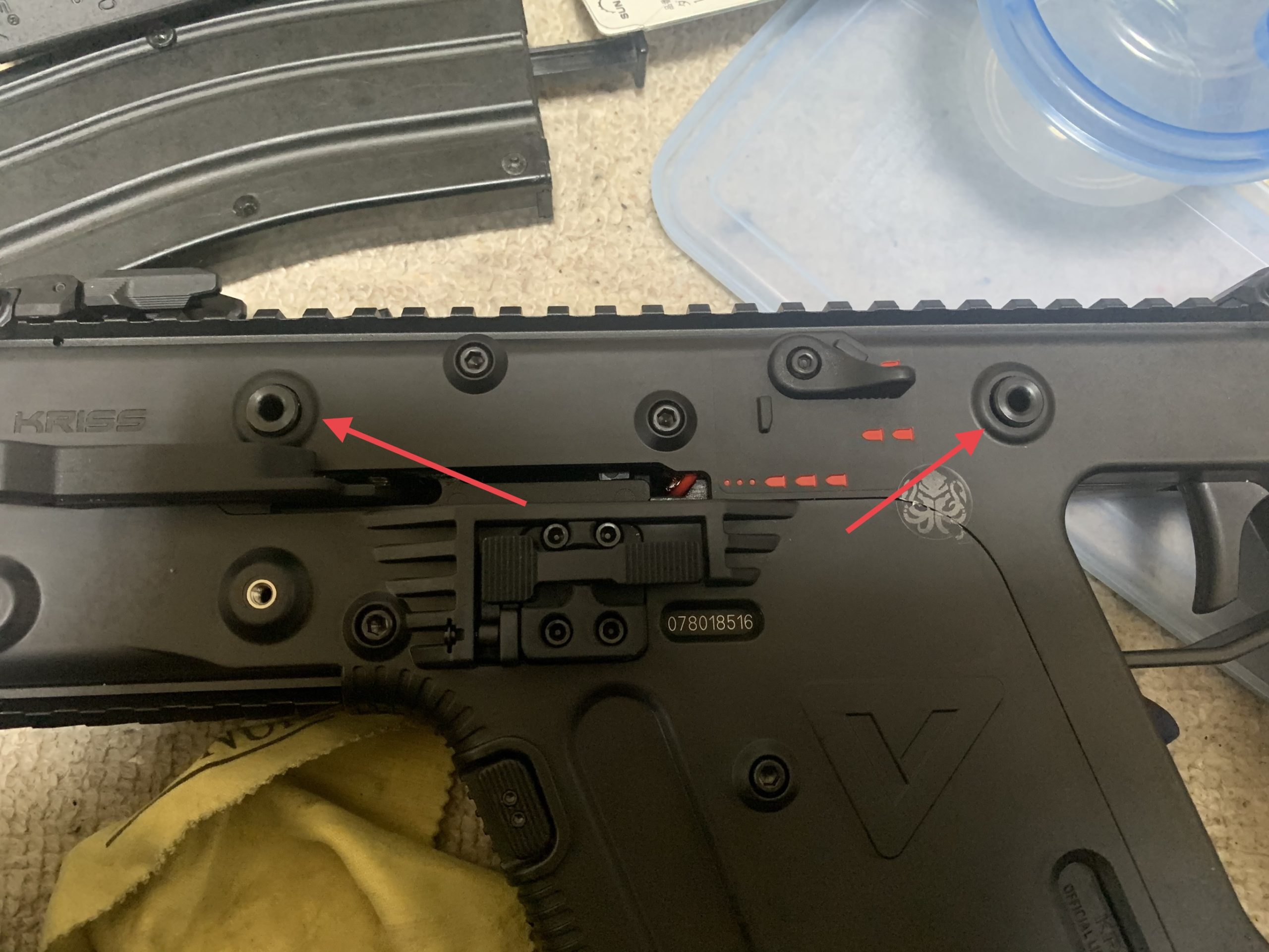 KRYTAC KRISS VECTOR アッパーレシーバーピン