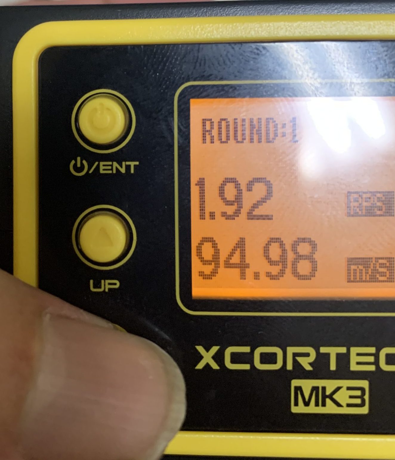 LCT AK74 NV カスタム 初速計測、計測結果は0.2gで94.98m/s