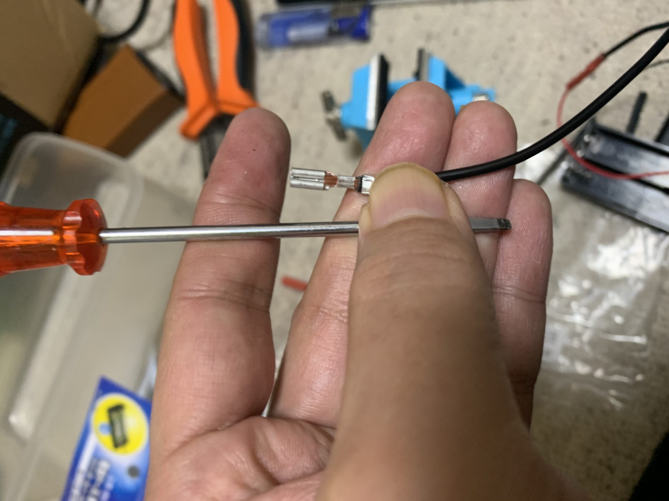 モーター　慣らし用ベンチ　ファストン加工