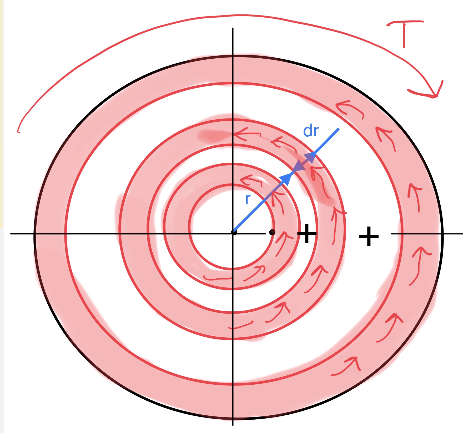 丸棒のねじり　断面　トルク