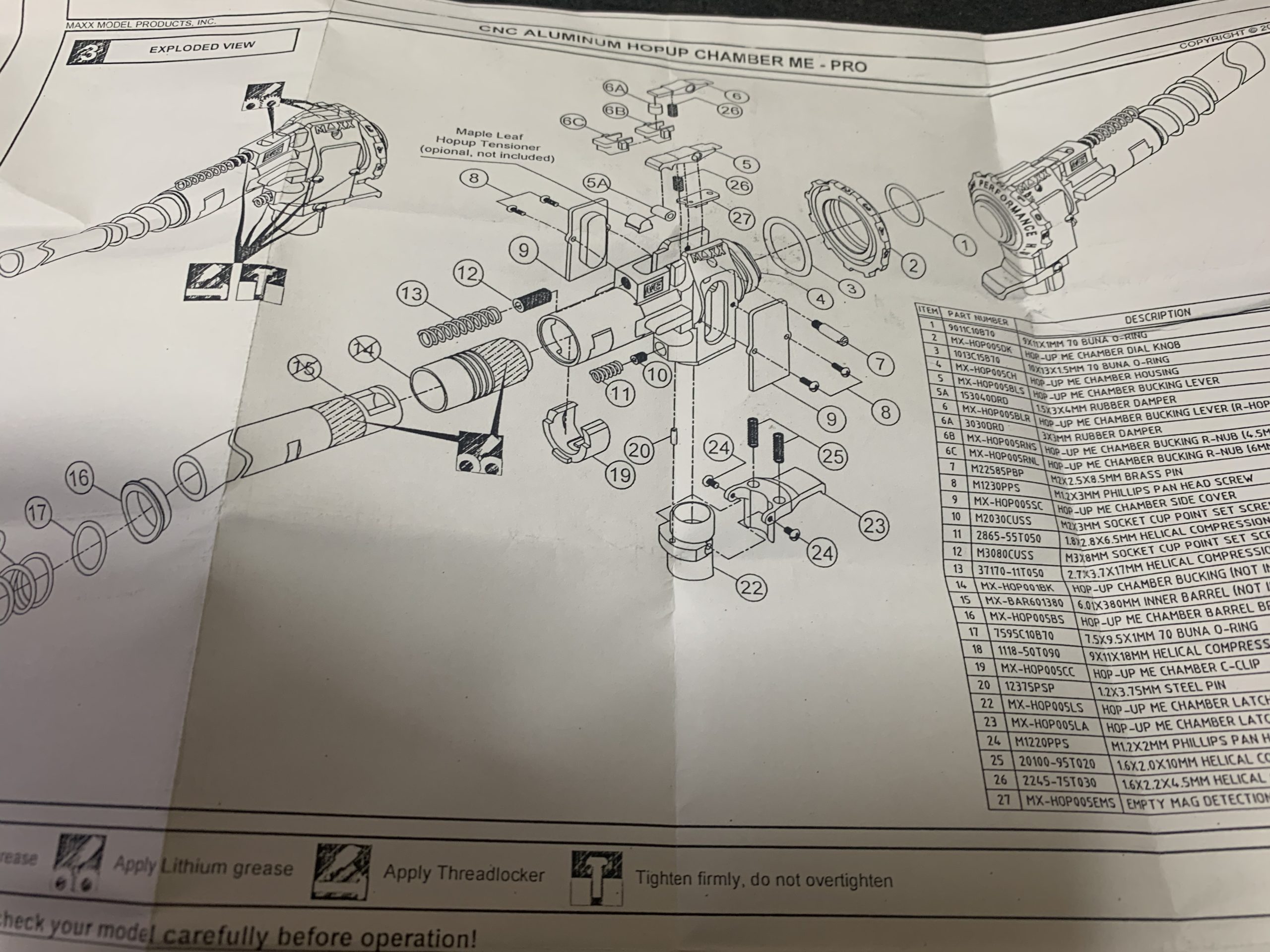 VFC Mk18 mod1 MAXXチャンバー　全体図