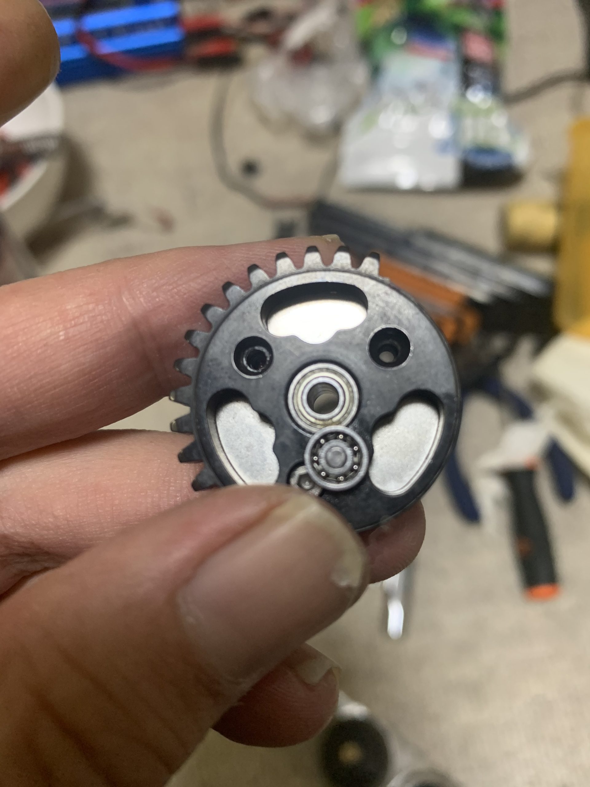 VFC Mk18 mod1 セクターギア　接着