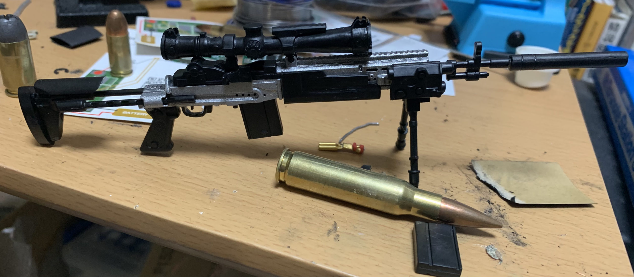 4DModel MK14EBRと7.62mmNATO弾