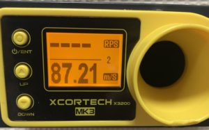 ICS スポーツライン　M4 CQB　 初速計測、0.2gで87.21m/s