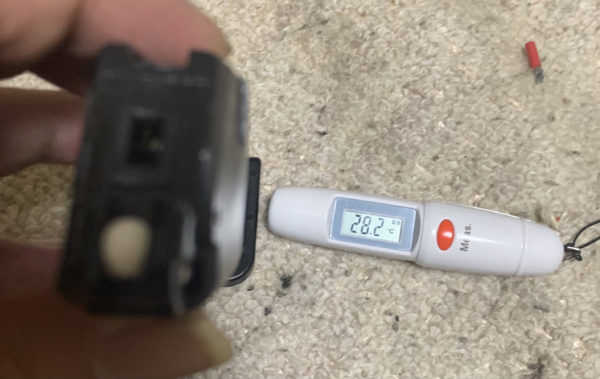 東京マルイ　グロック17 GEN4 初速測定時のマガジン表面温度