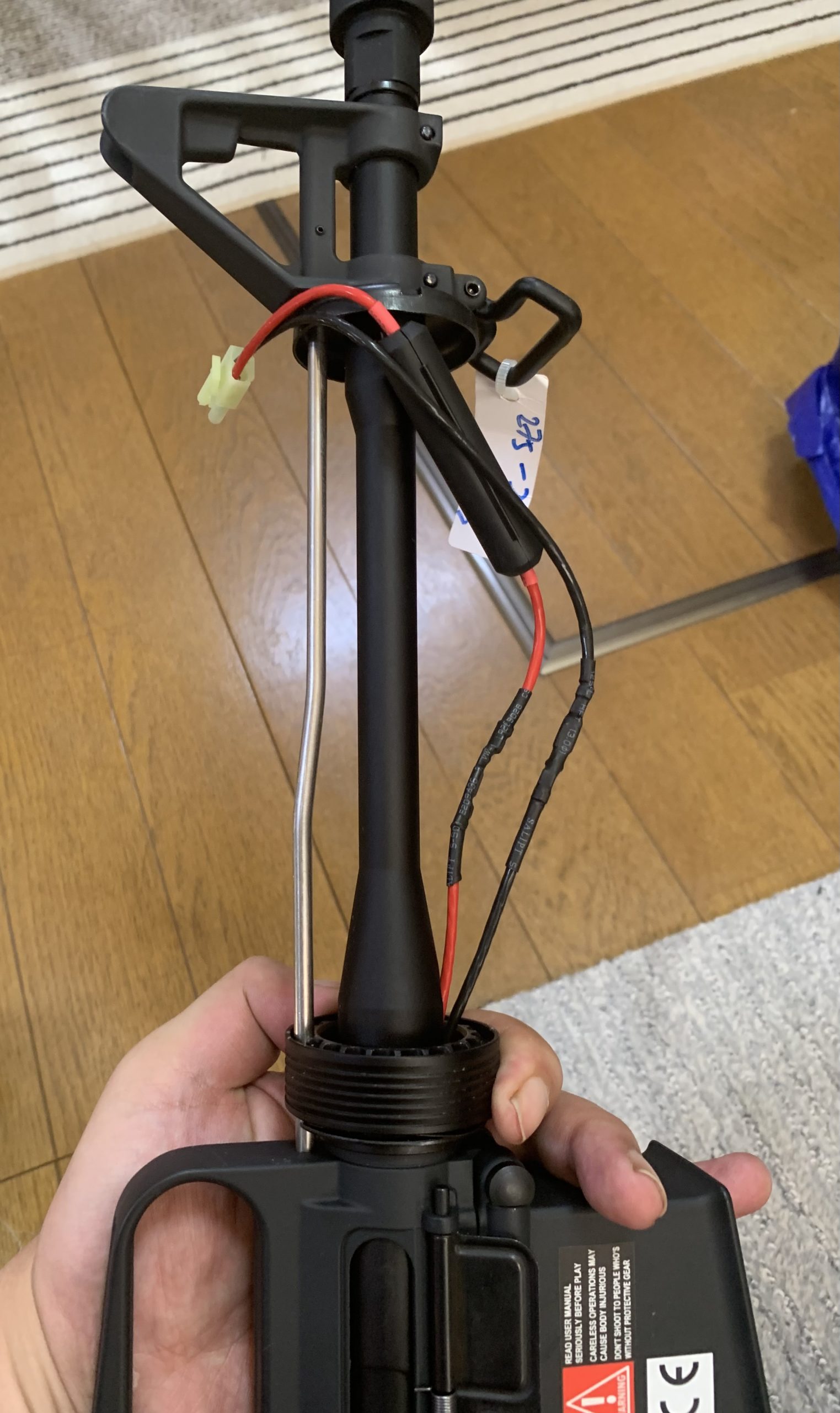 G&P XM177E1 AEG ハンドガードを取り外した状態