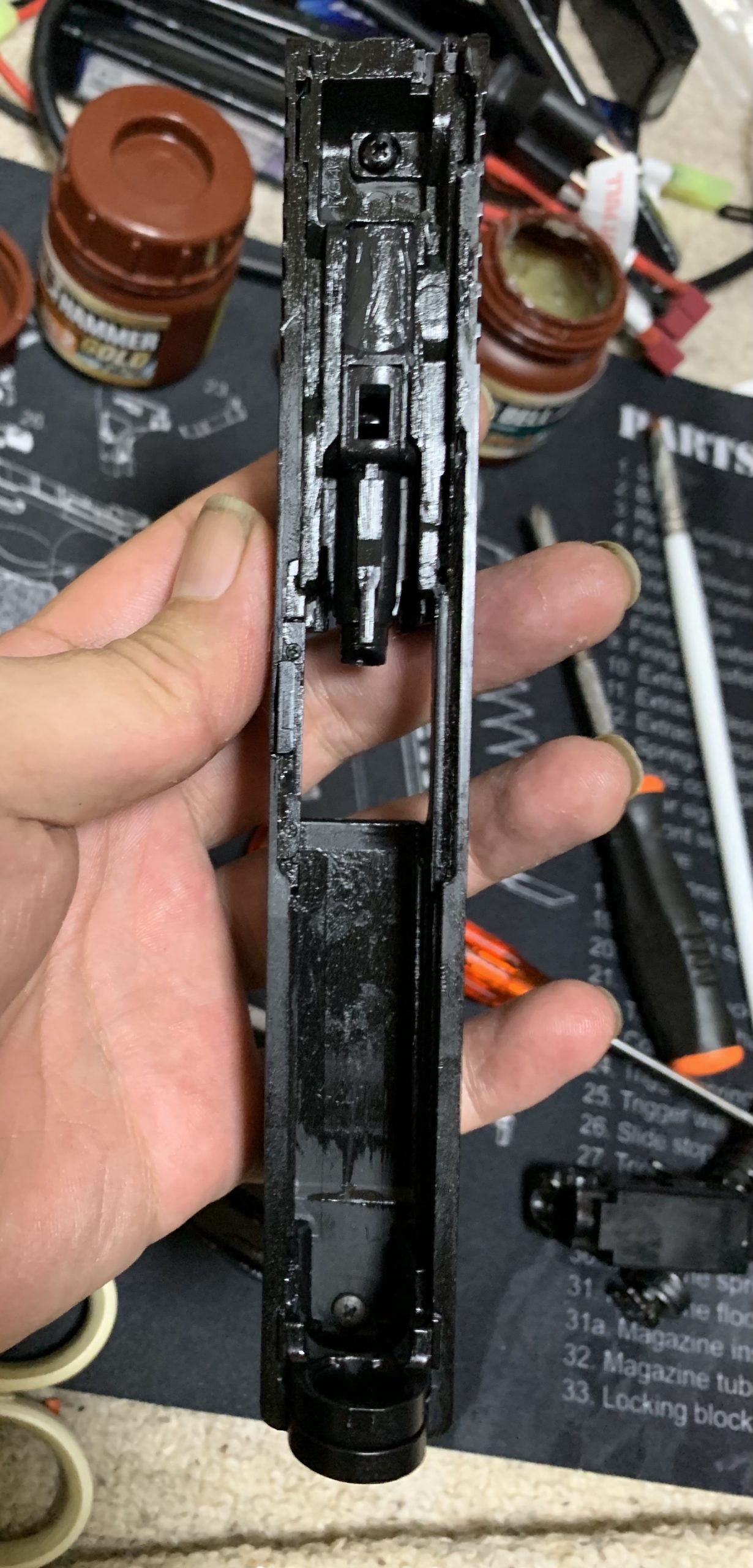 東京マルイ　グロック17 GEN4 ブリーチをスライドに組み込む