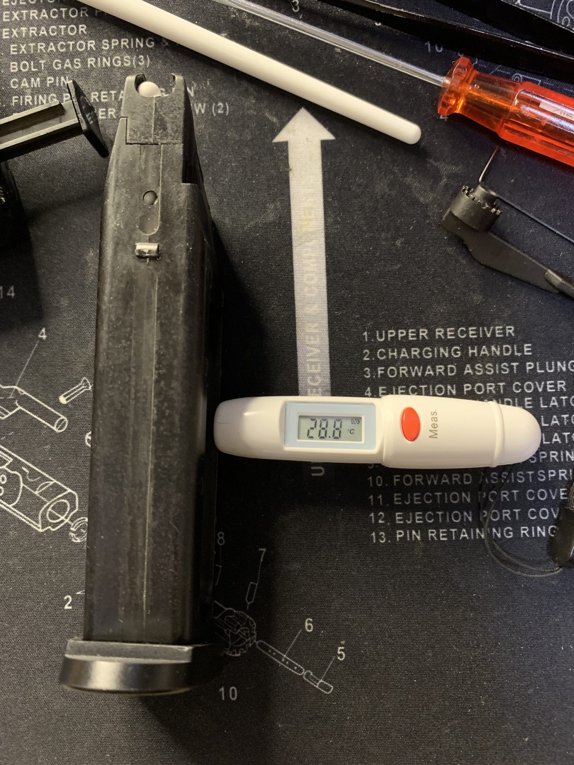 KSC MK23 ソーコムピストル　CO2 ABS カスタム　初速測定条件