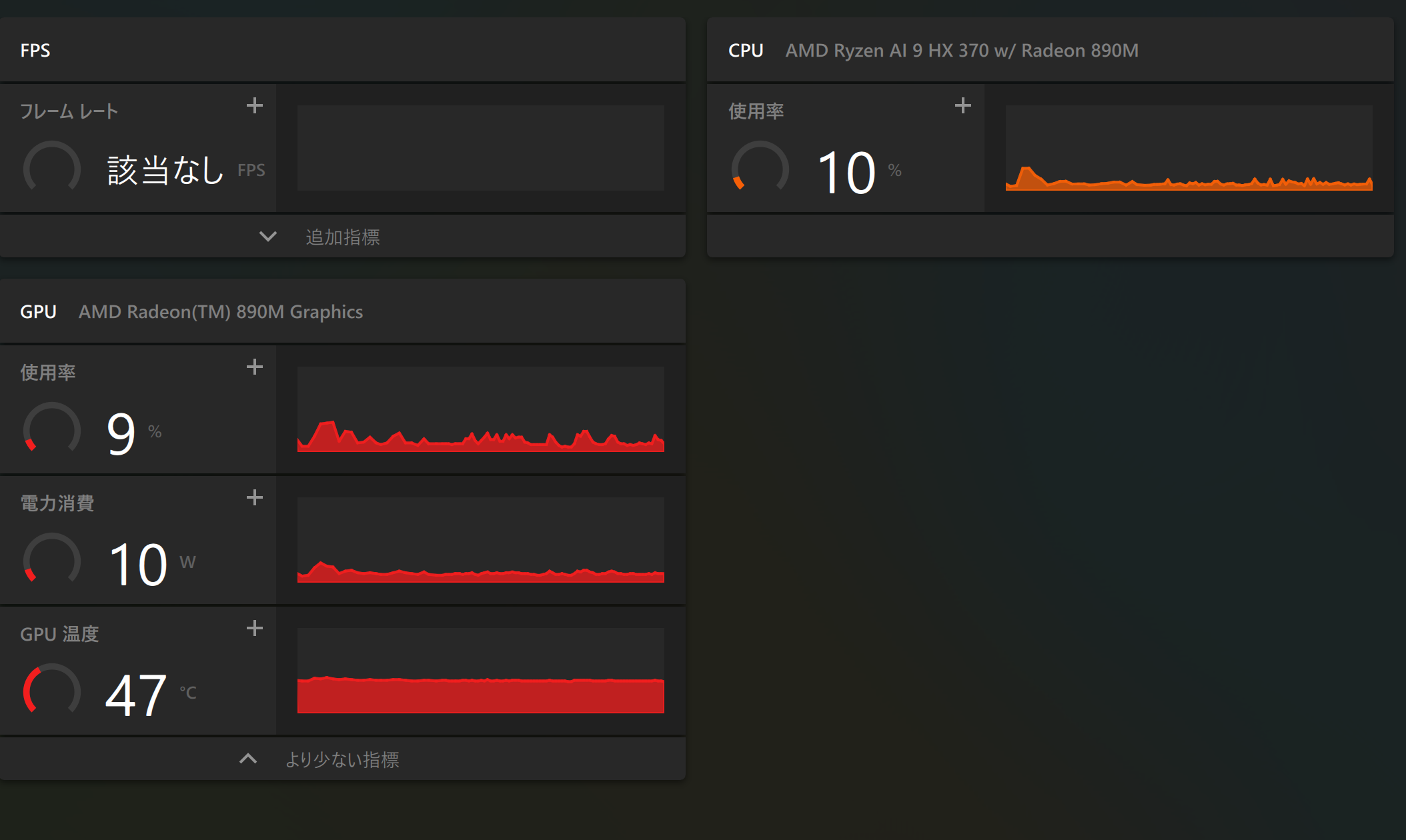 ASUS VIVOBOOK S14 
GPU稼働の例