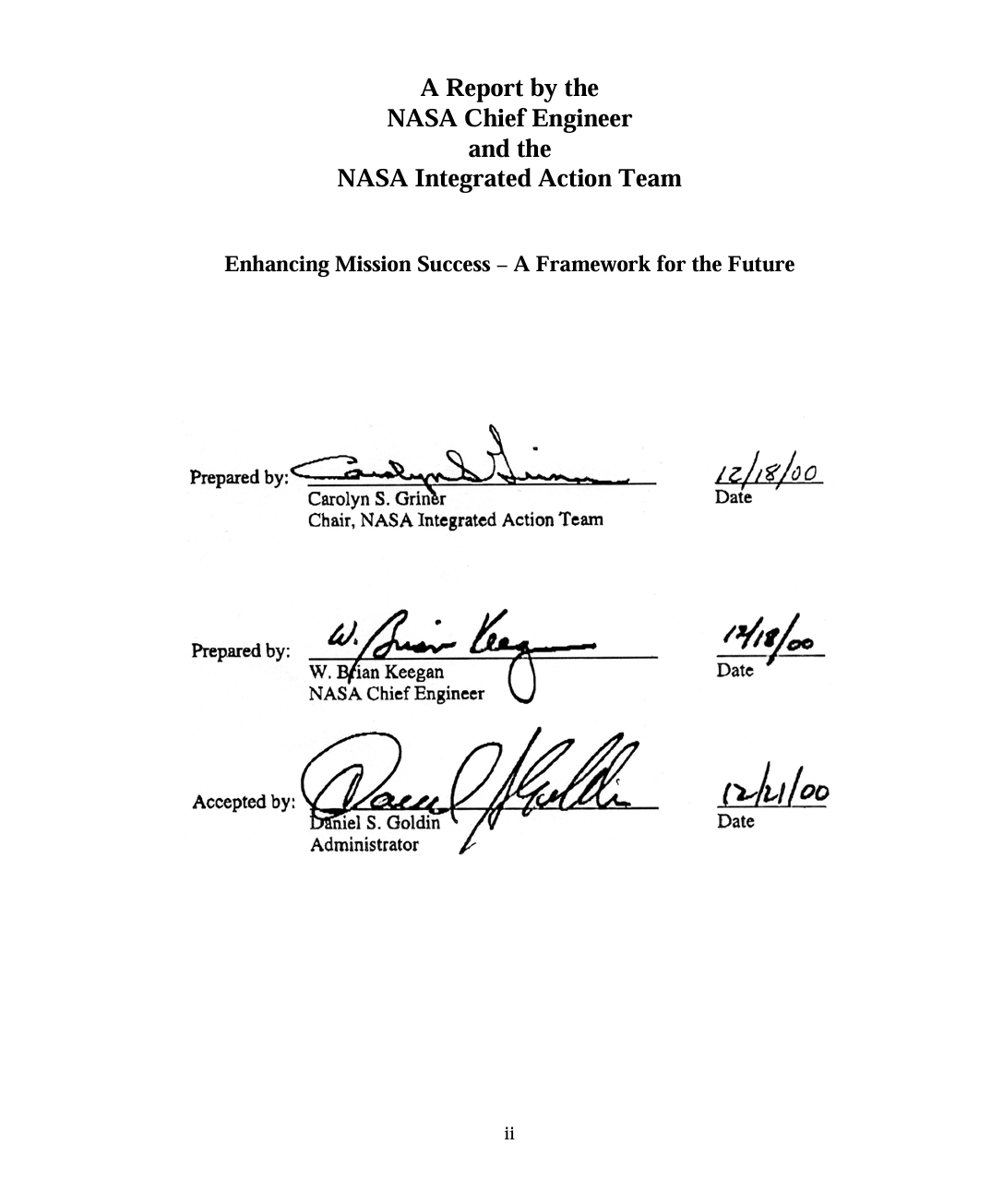 NIAT発足サイン　出典:NASA、Public Domain