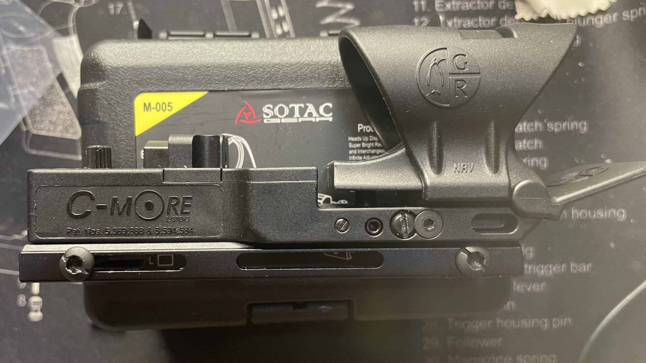 SOTAC C-MORE ドットサイト　レプリカ　付属品取り付け完了