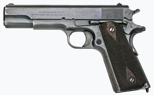 M1911 1912年モデル 出典:Sam Lisker、CC BY-SA 3.0
