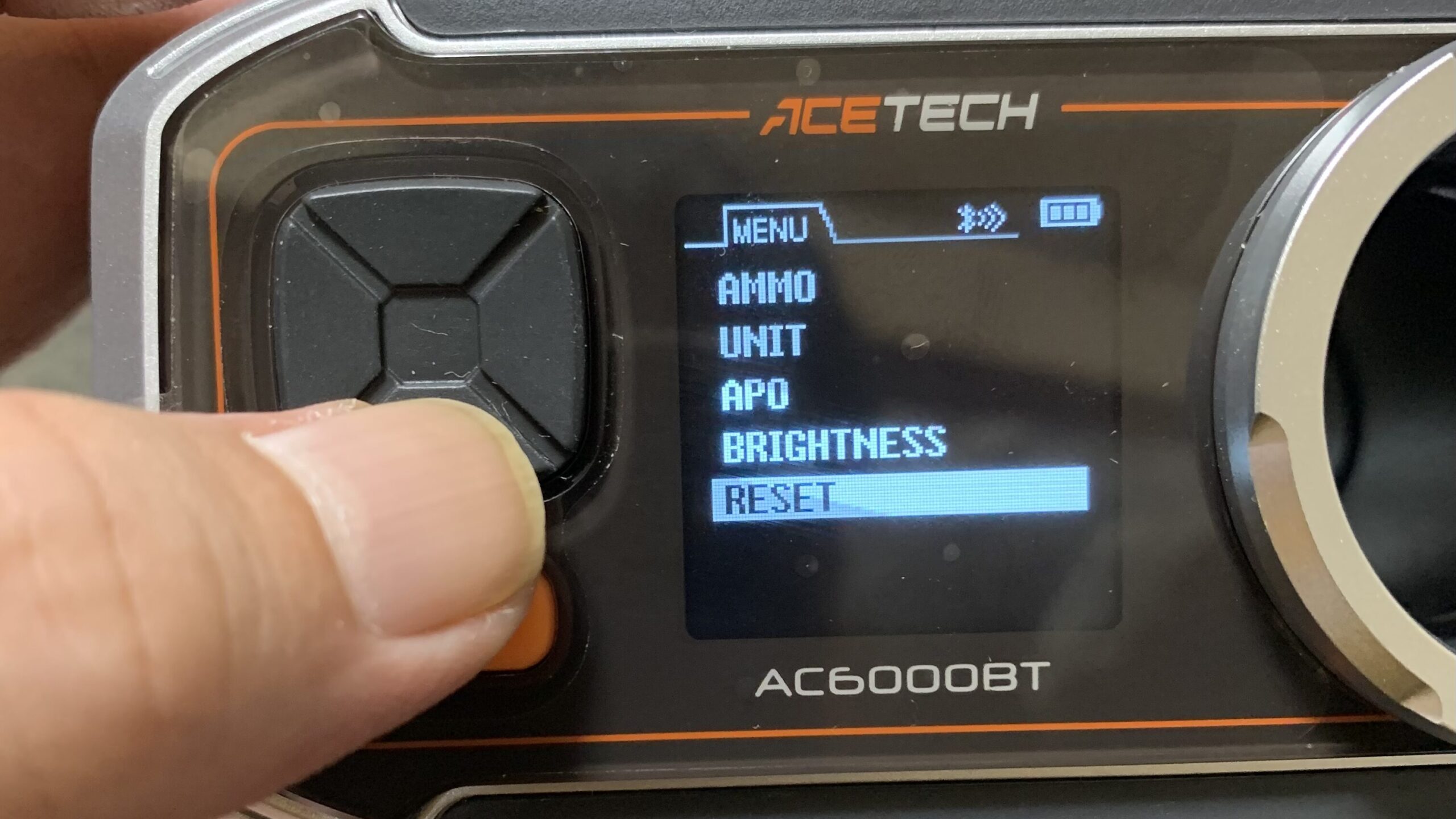 acetecac6000bt メニュー