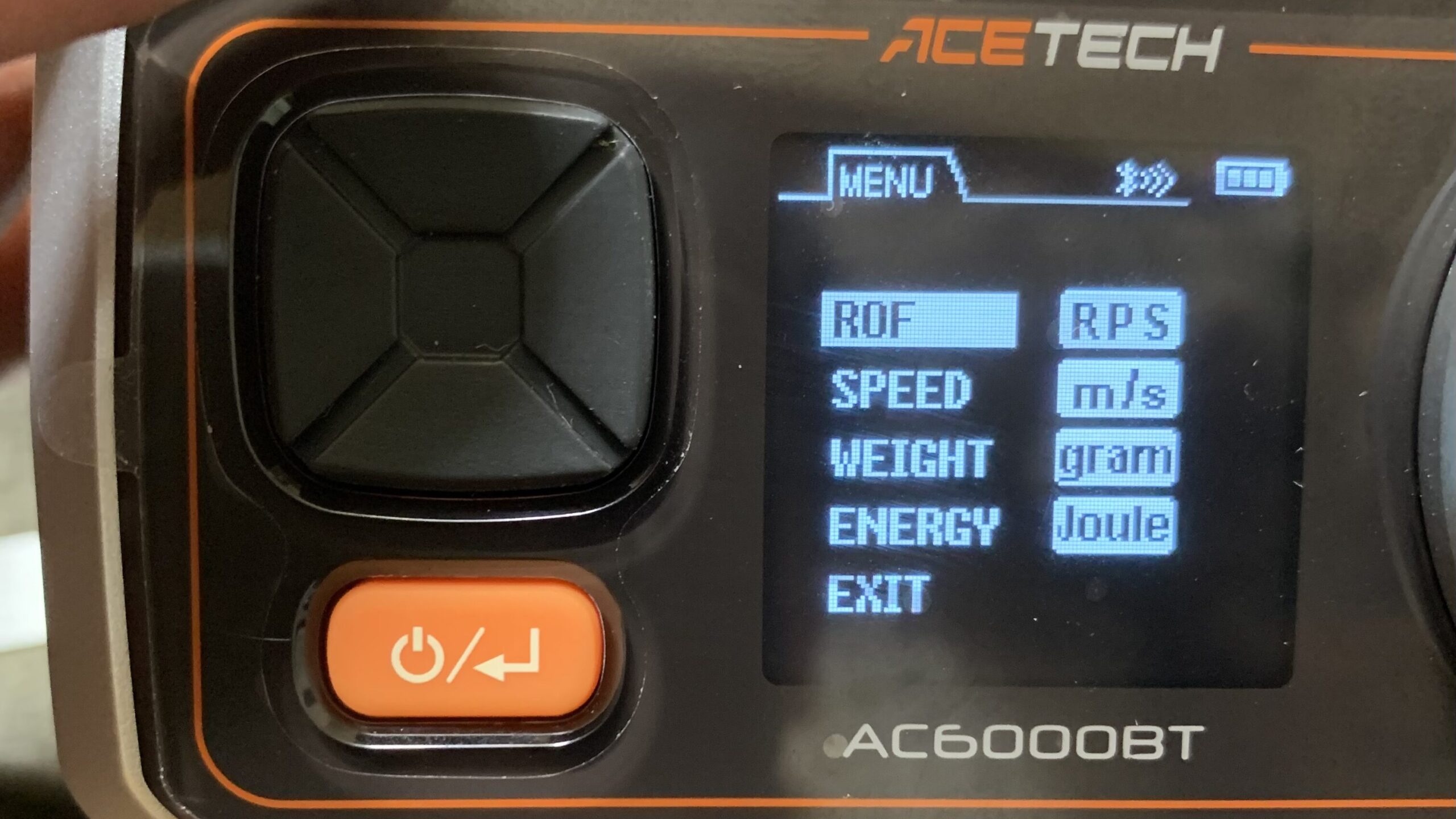acetecac6000bt 各測定単位