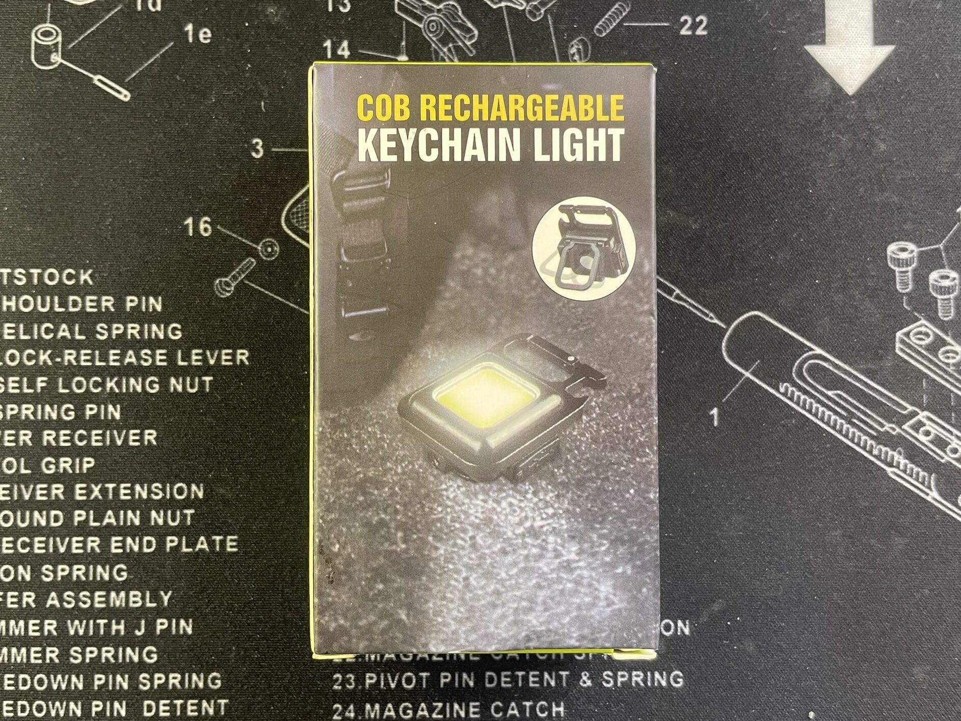 Amazon COB ライト 箱の裏