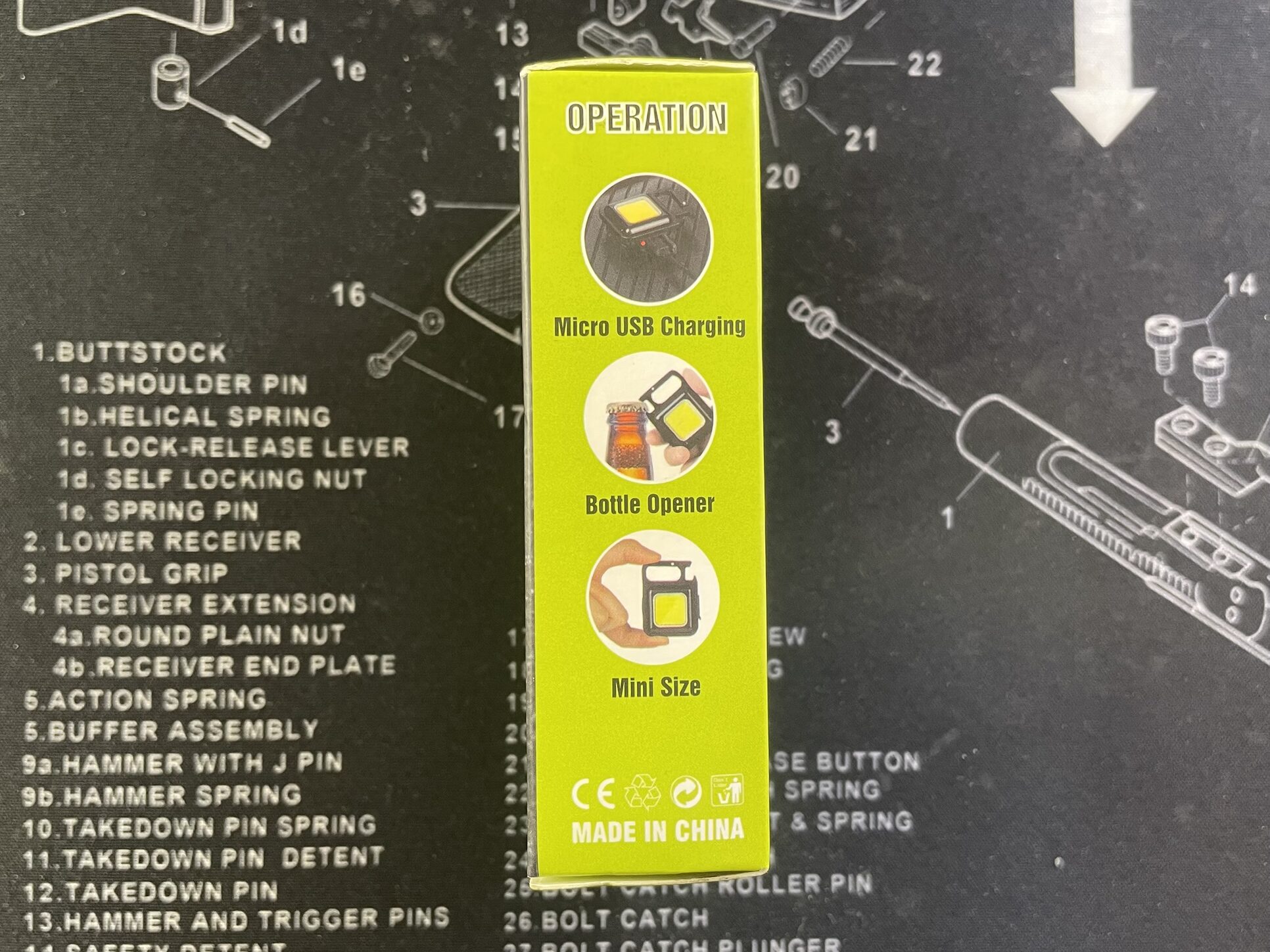 Amazon COB ライト 箱の横