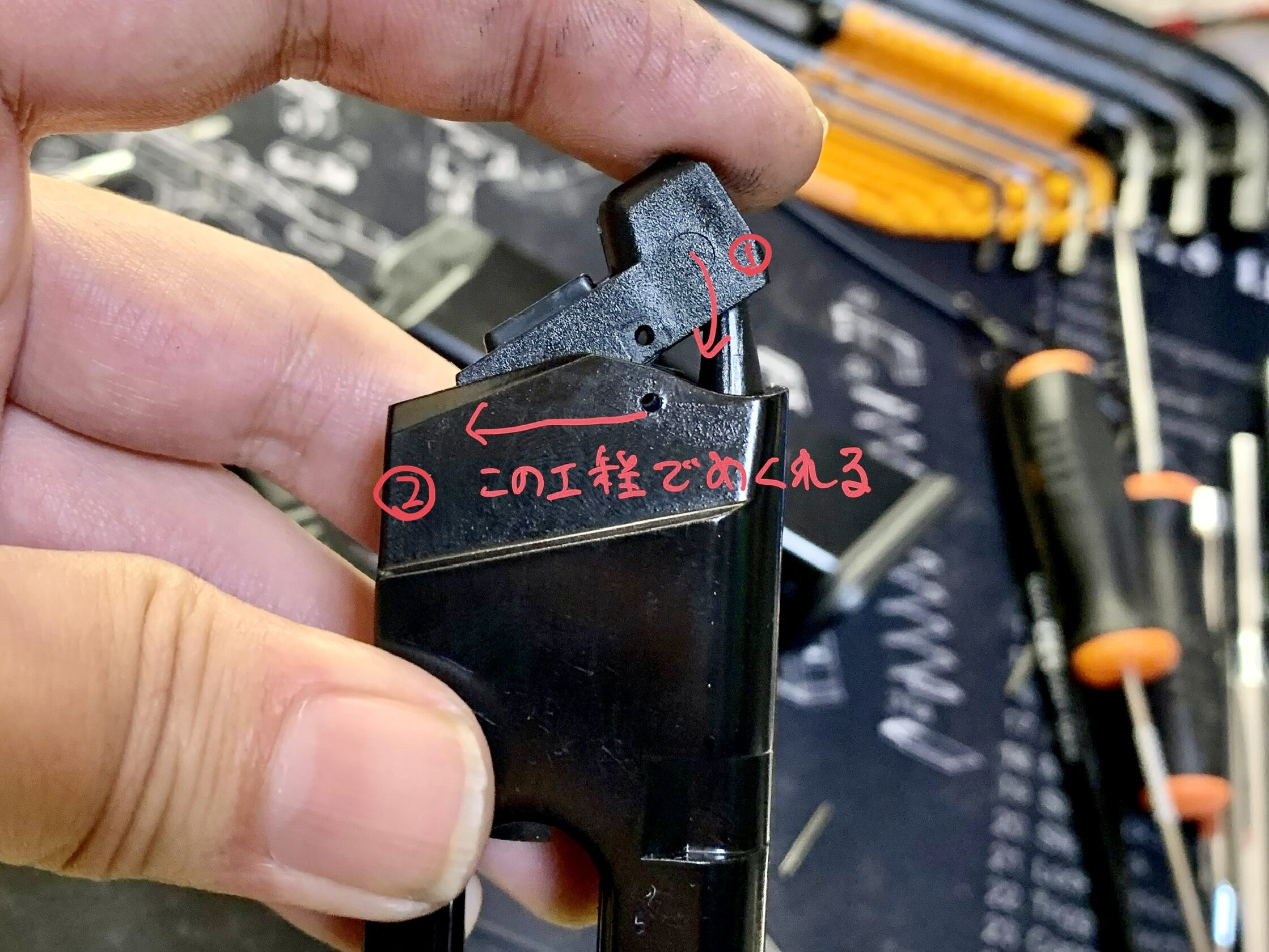 BATON BGー17(グロック17 GEN.5） CO2GBB ガスルートパッキンのめくれの原因