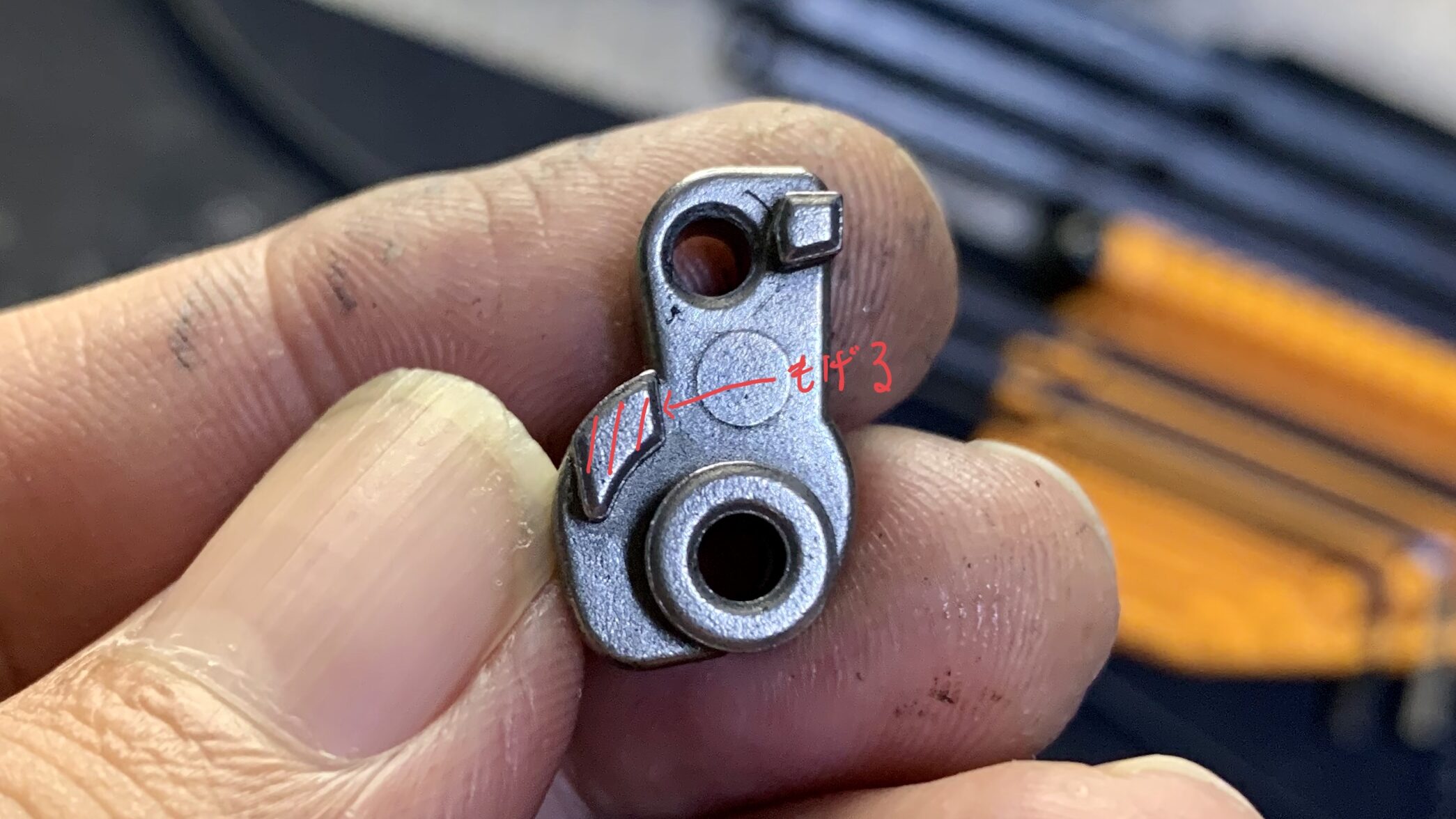 BATON BGー17(グロック17 GEN.5） CO2GBB ハンマー破損箇所