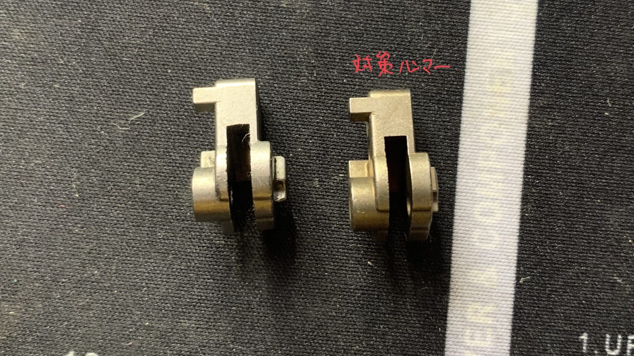 BATON BGー17(グロック17 GEN.5） CO2GBB ハンマー交換　ハンマー比較　後側