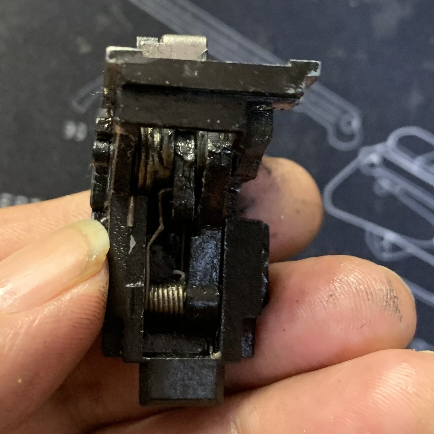 BATON BGー17(グロック17 GEN.5） CO2GBB ハンマー交換　ハンマーメカユニット　後側