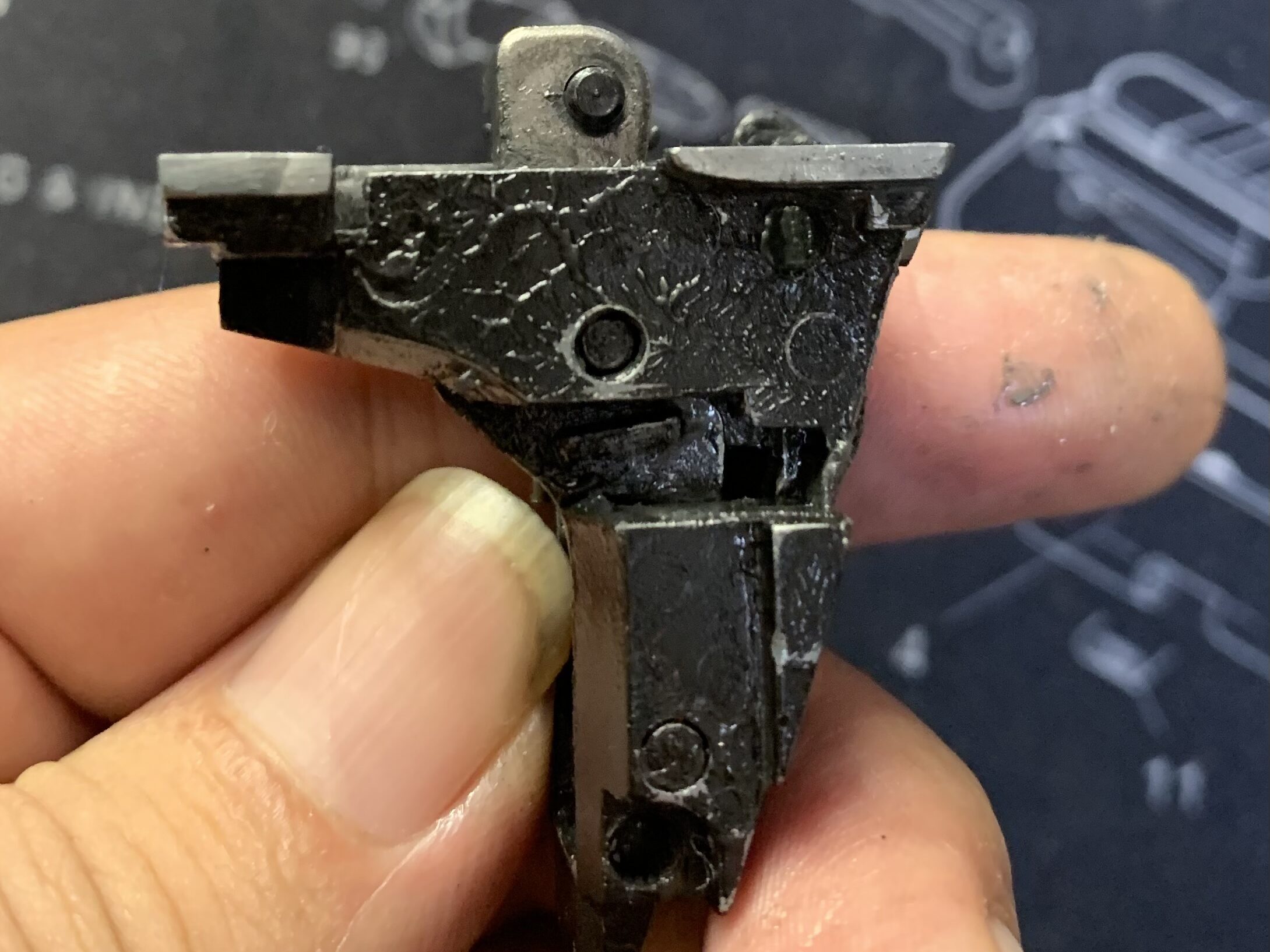 BATON BGー17(グロック17 GEN.5） CO2GBB ハンマー交換　ハンマーメカユニット　右側