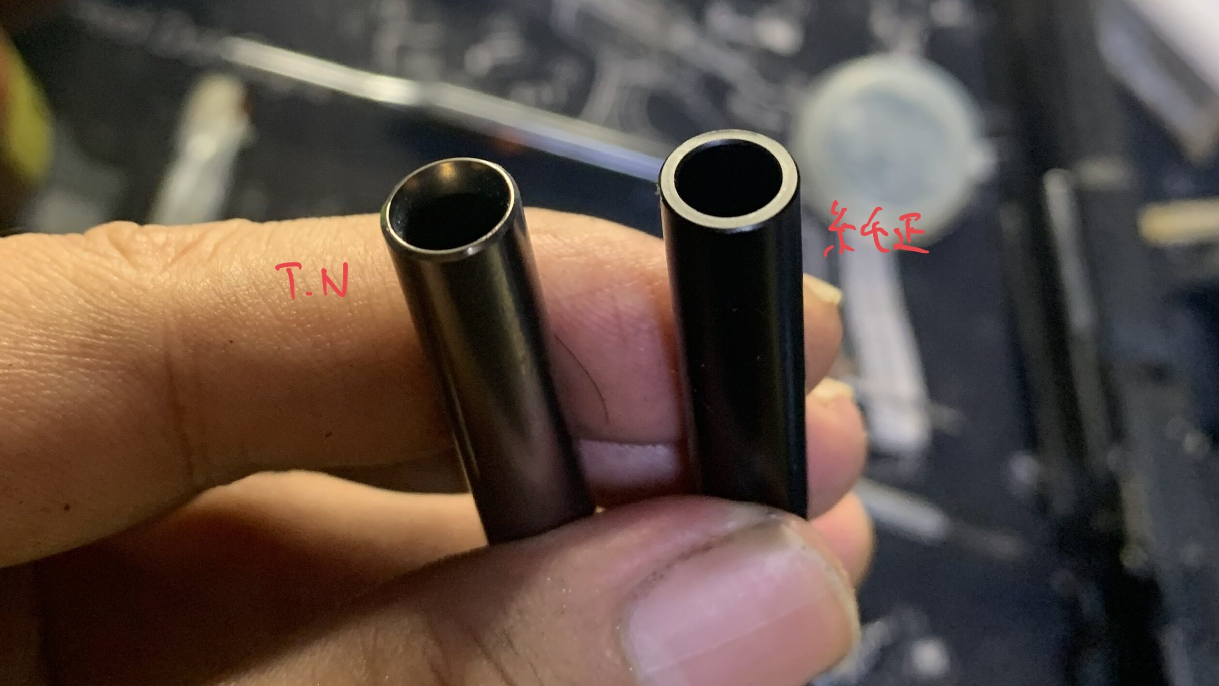 BATON BGー17(グロック17 GEN.5） CO2GBB インナーバレル先端比較