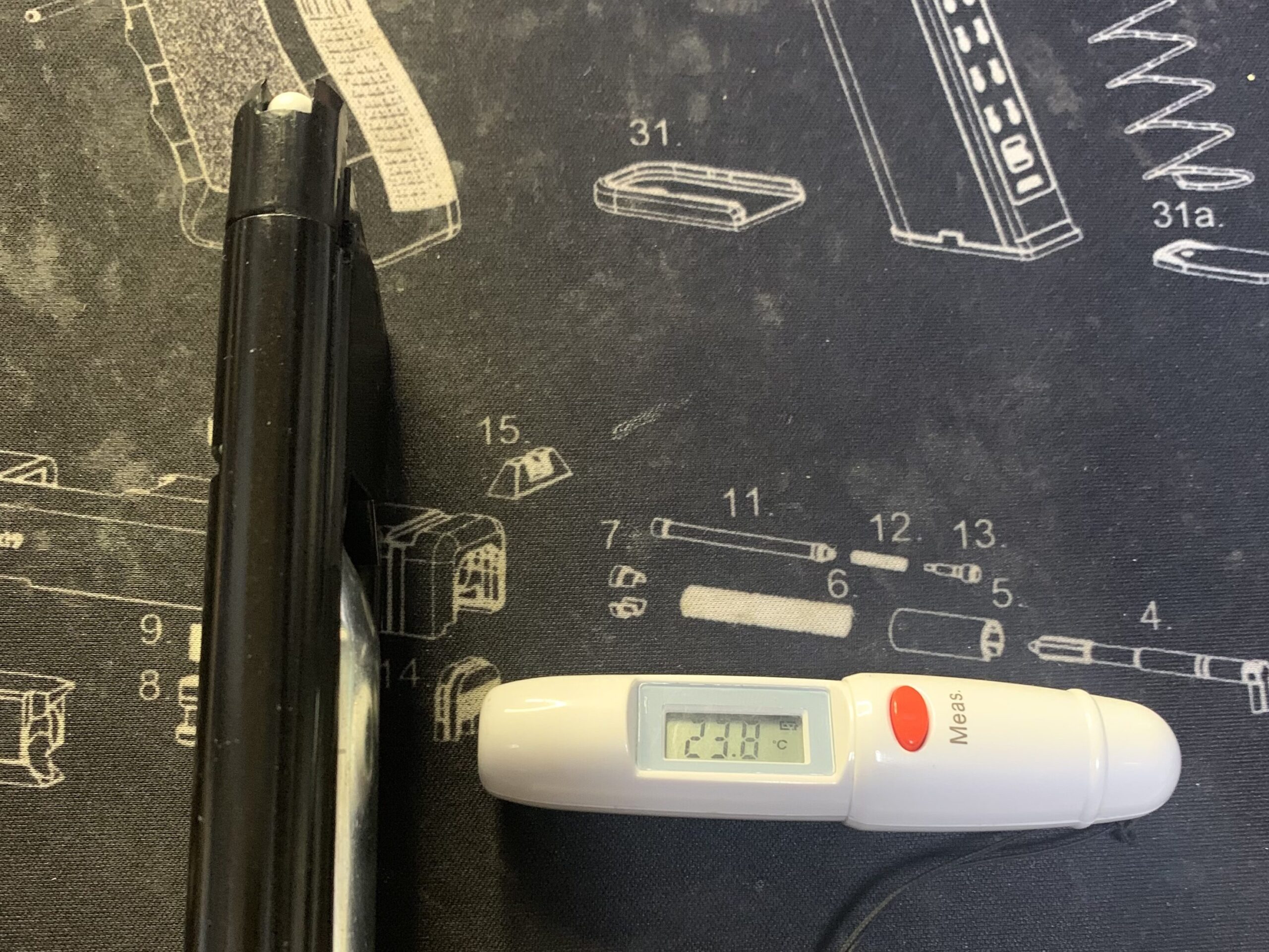 BATON BM-45 CO2GBB カスタム　初速測定条件