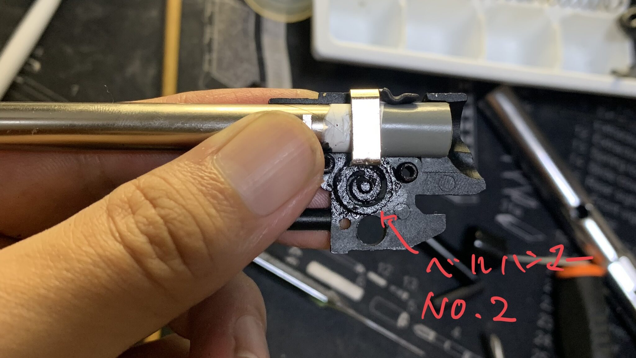 BATON BM-45 CO2GBB ホップチャンバーの組み立て