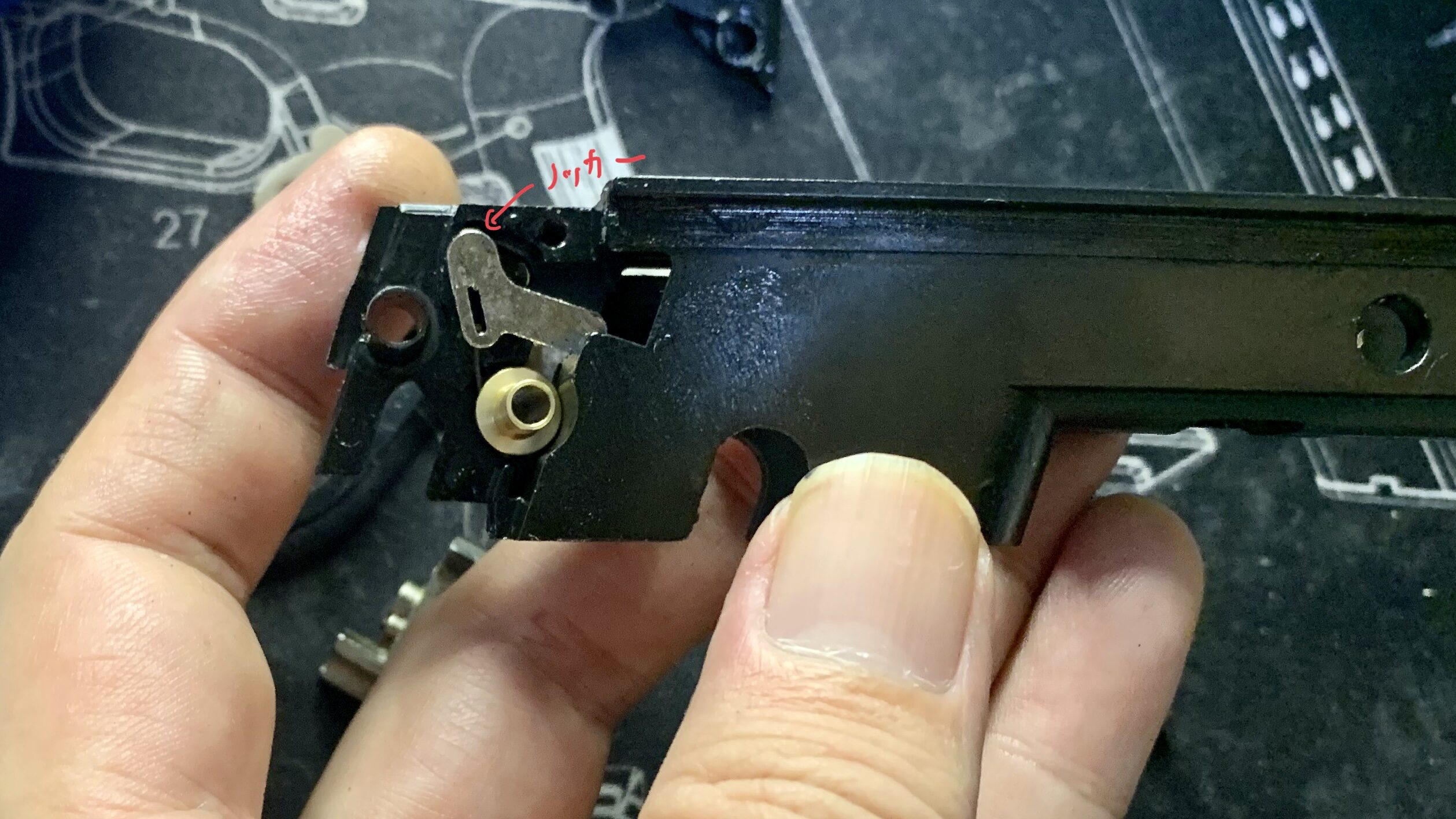 BATON BM-45 CO2GBB ノッカーとブッシュ