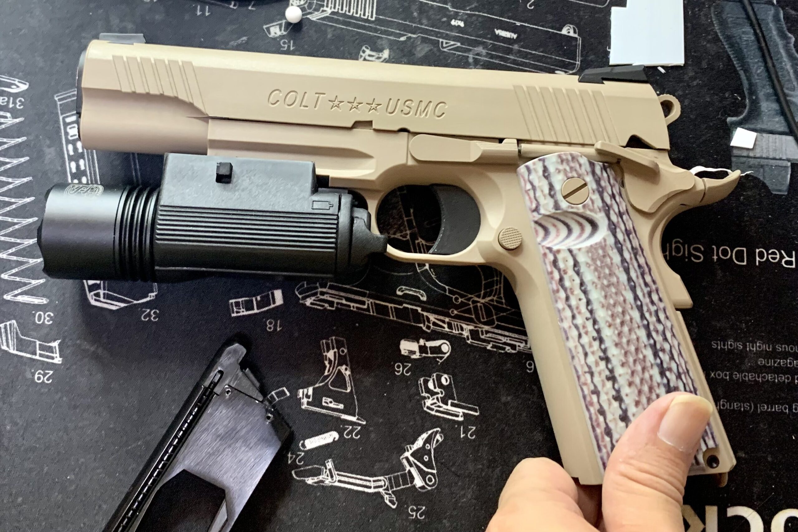バトン BM-45 CO2 GBB FDE 3rdロット レビュー