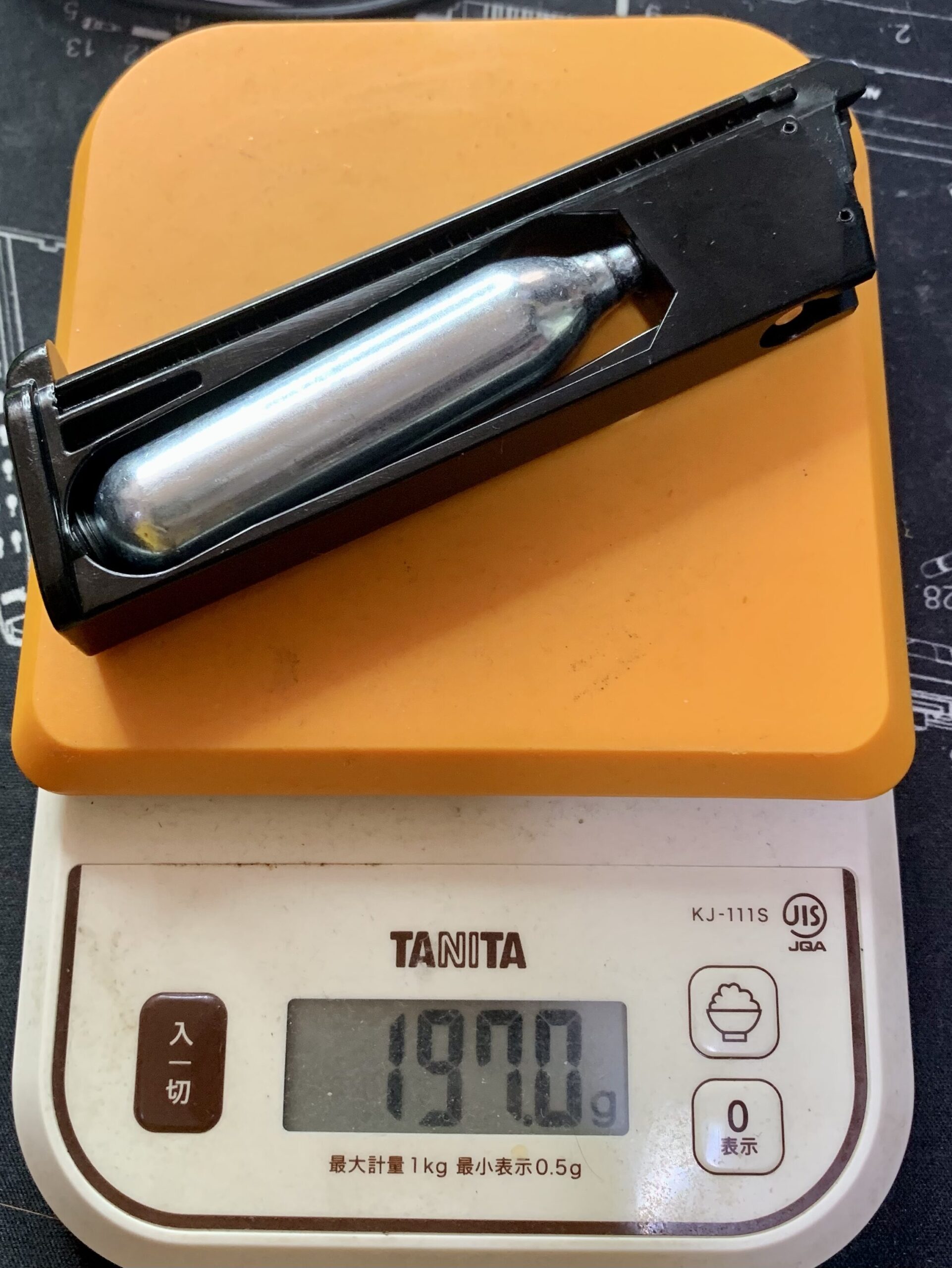 BATON BM-45 CO2GBB 燃費計測 マガジン重量