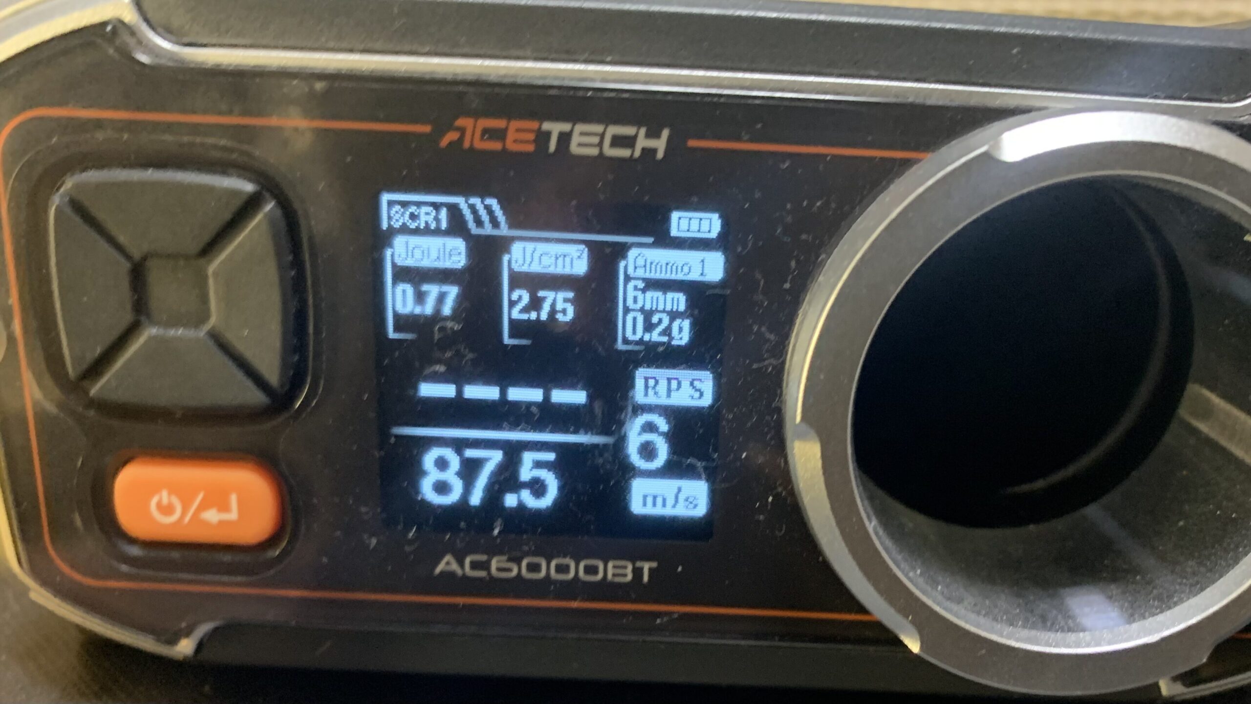 BATON BM-45 CO2GBB カスタム　初速測定　ホップ弱