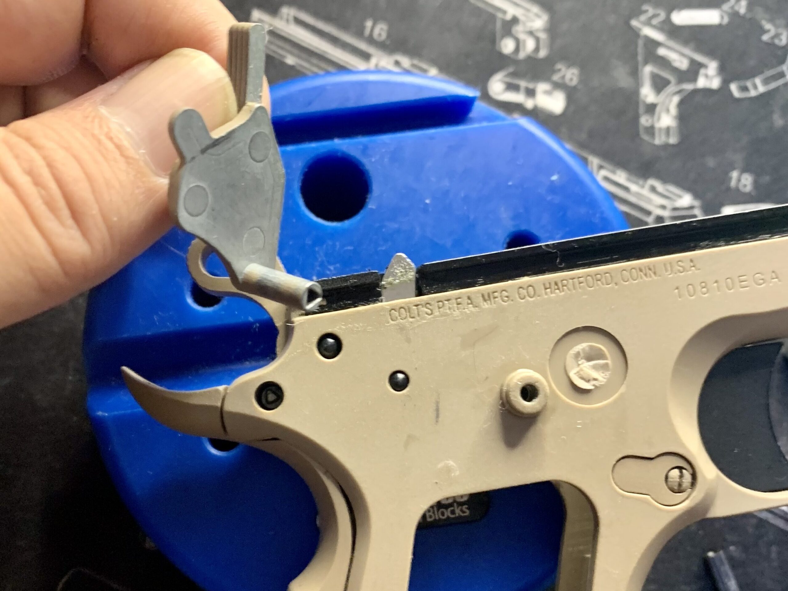 BATON BM-45 CO2GBB 取り外したサムセーフティ