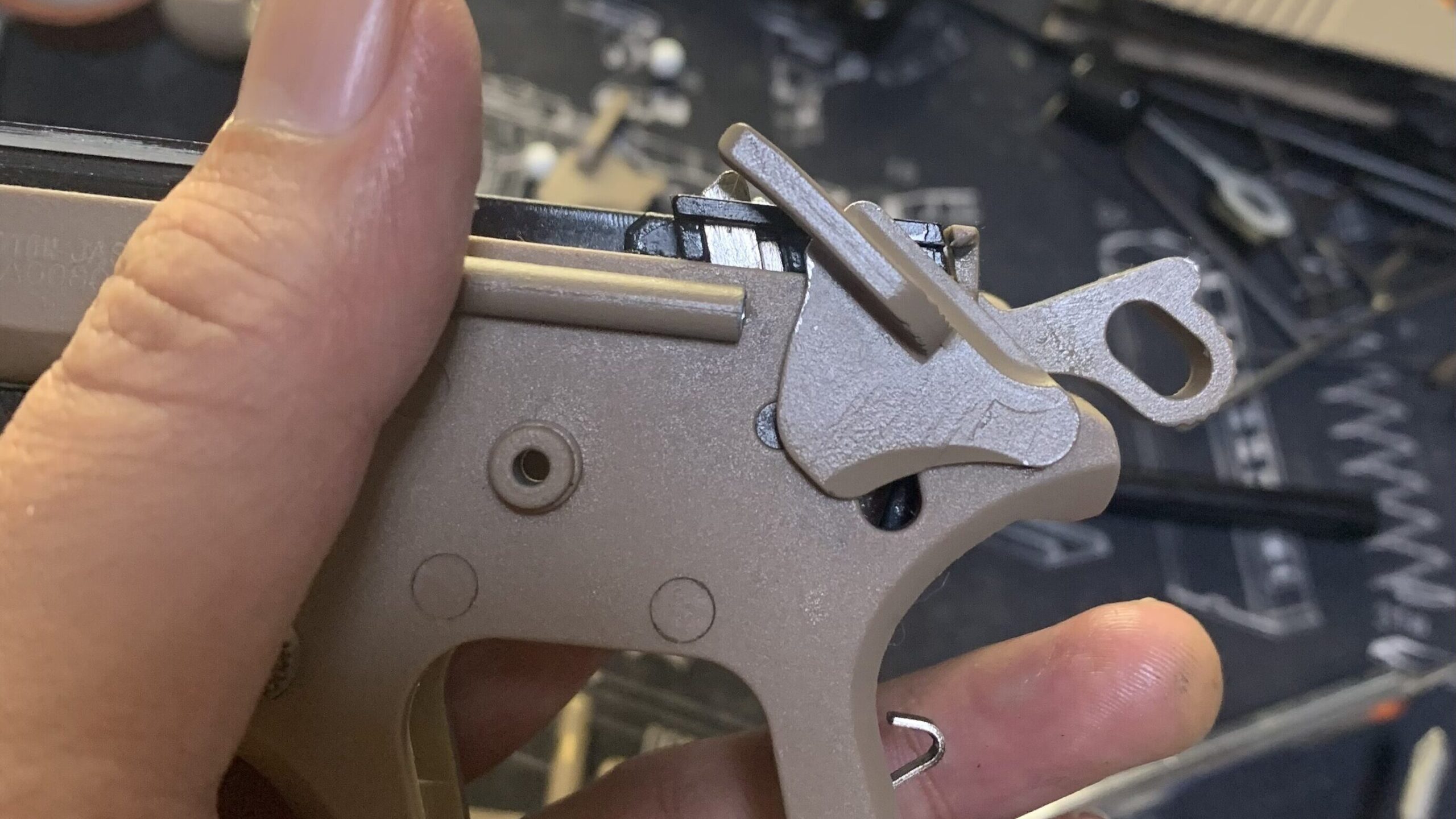 BATON BM-45 CO2GBB サムセーフティ動きチェック　セーフティオン