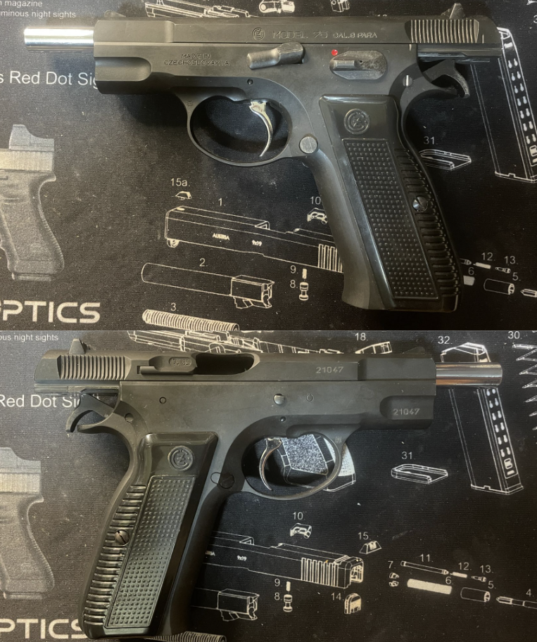 KSC CZ75 インサイドスライドレール方式