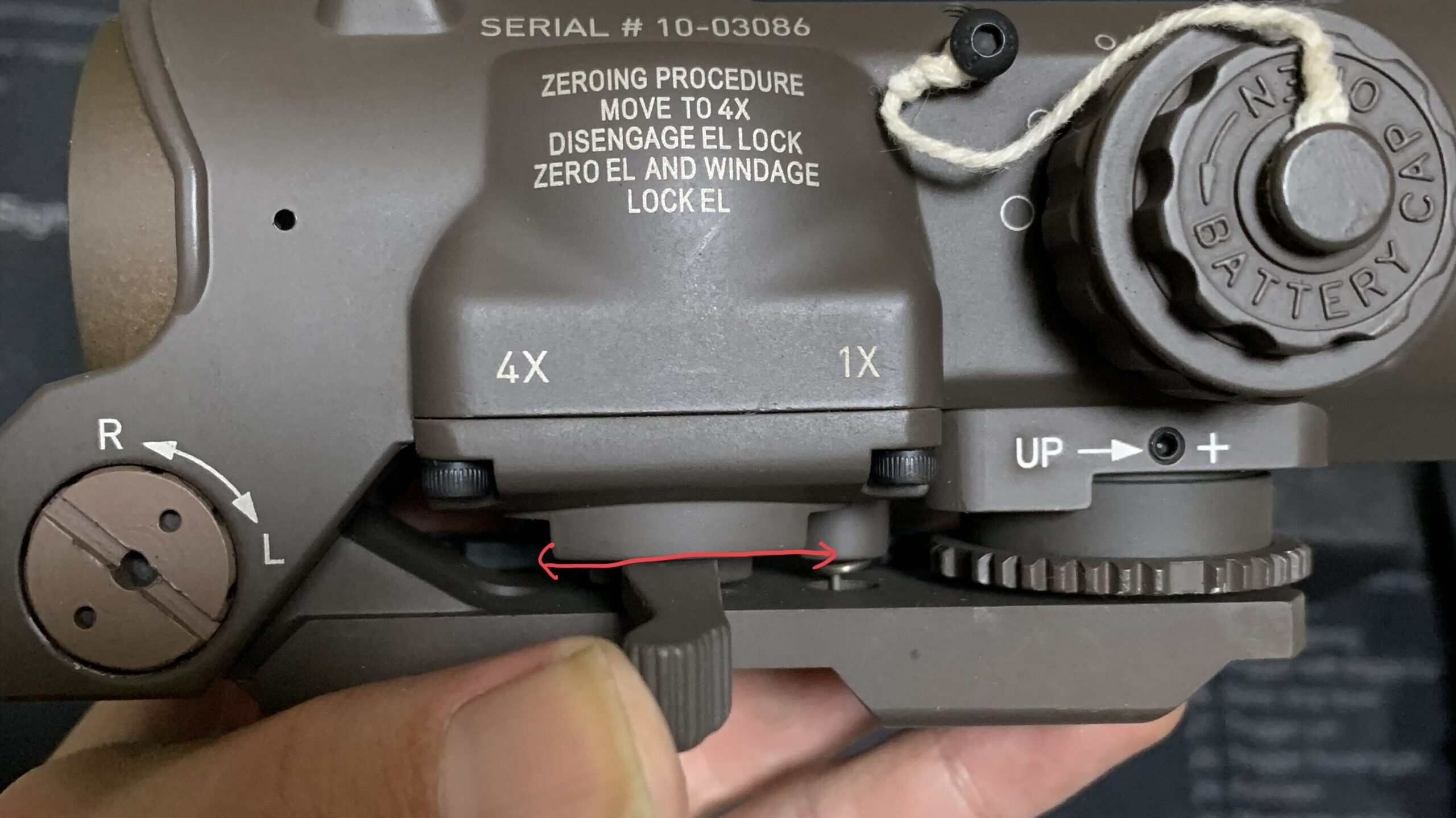 エボギア　エルカン　スペクターDR 倍率4倍状態