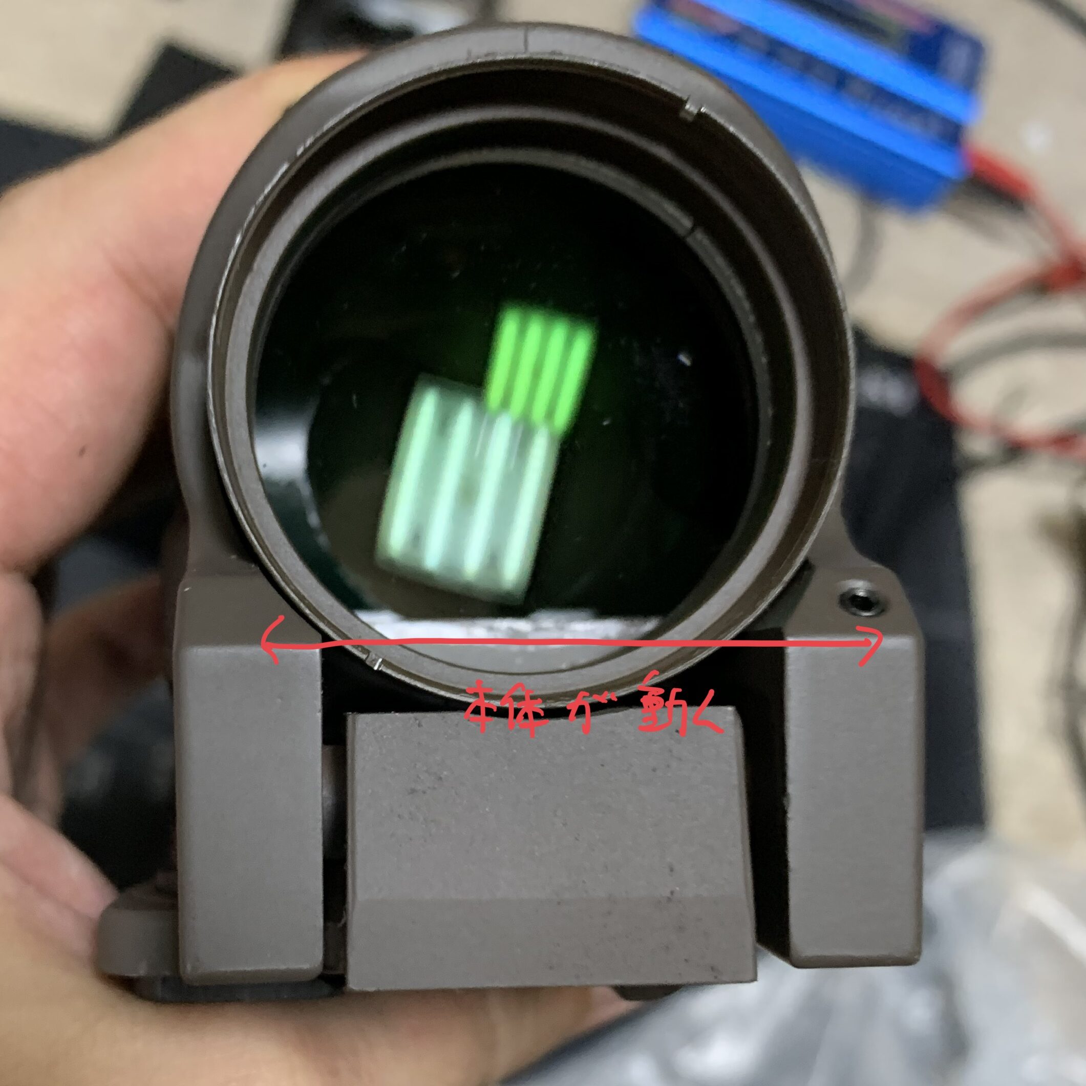 エボギア　エルカン　スペクターDR 左右の動き