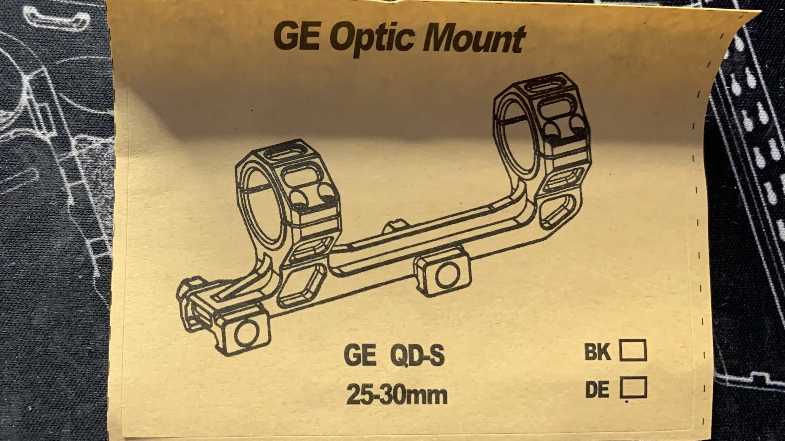 ガイズリー　レプリカ　ワンピーススコープマウント　付属品