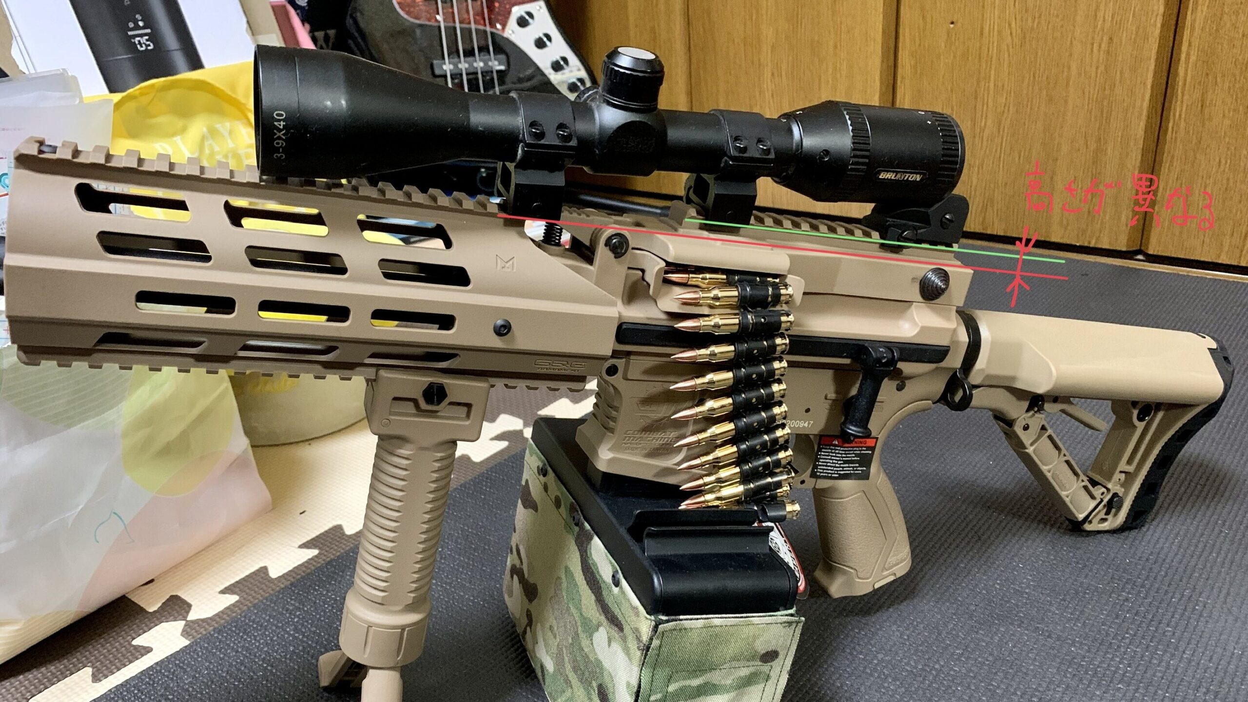 G＆G CM16 LMG ETU DST スコープ搭載