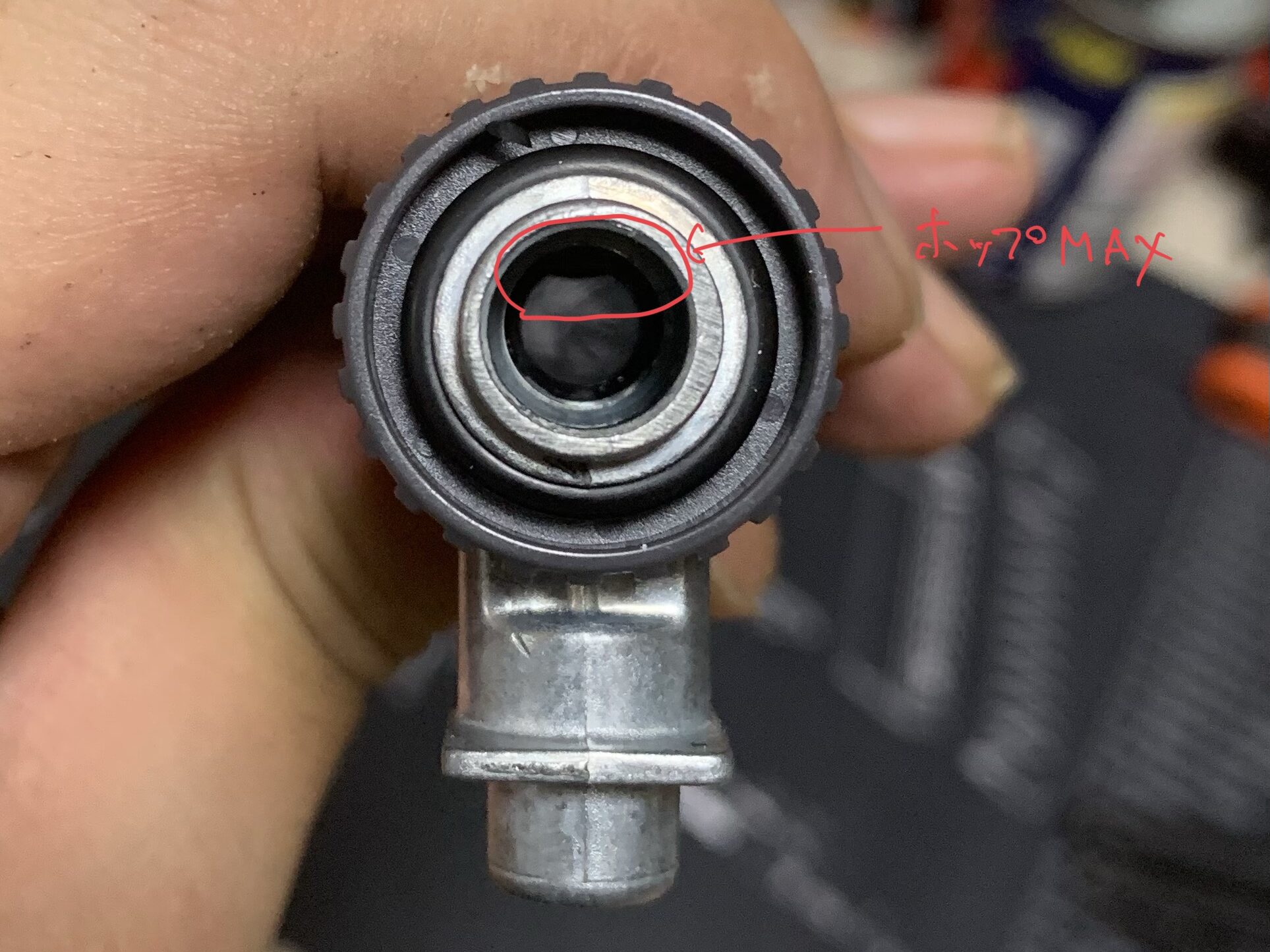 G&P XM177E1 AEG ホップの突起確認