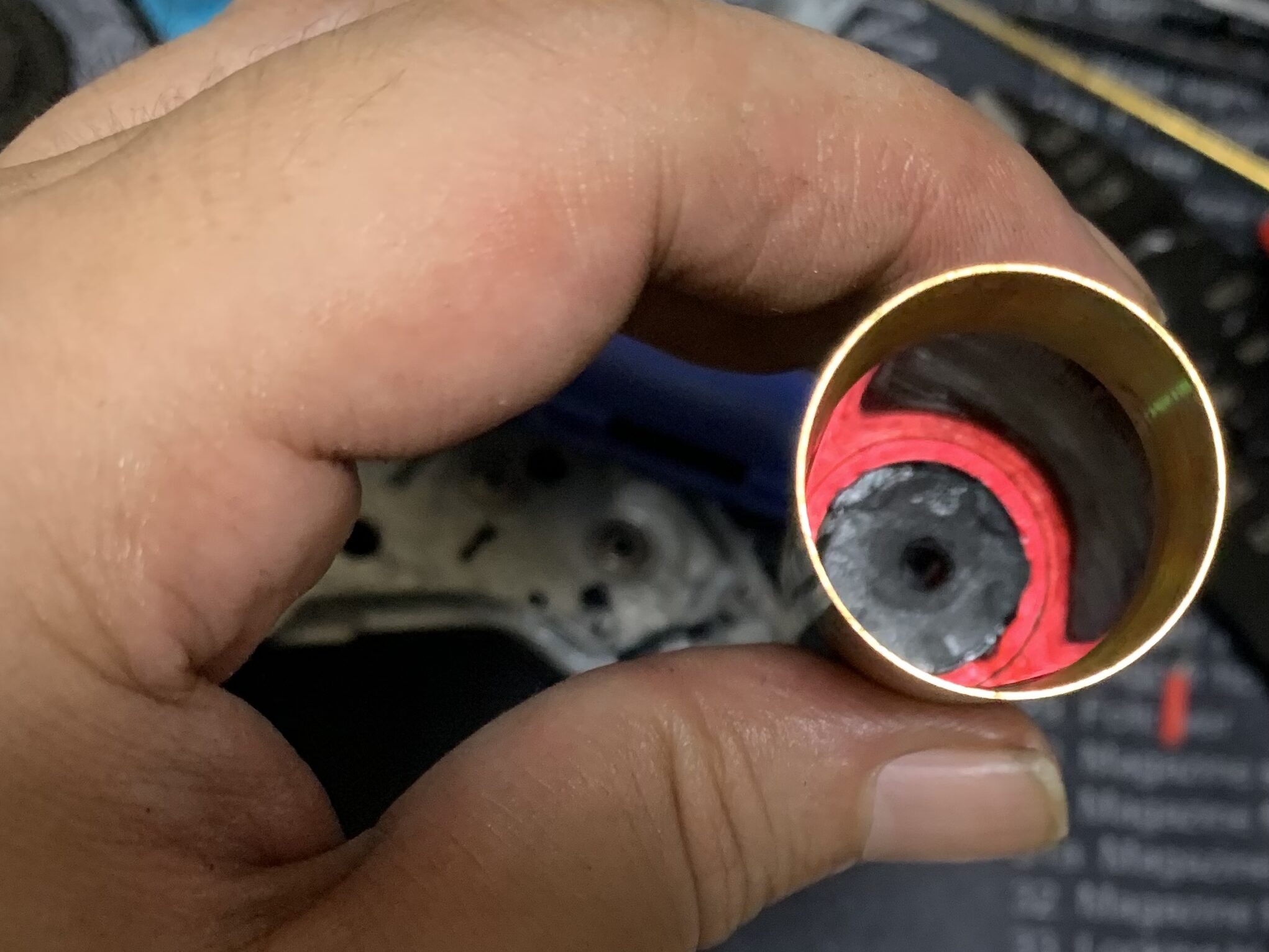 G&P XM177E1 AEG 加工したシリンダヘッドの裏側