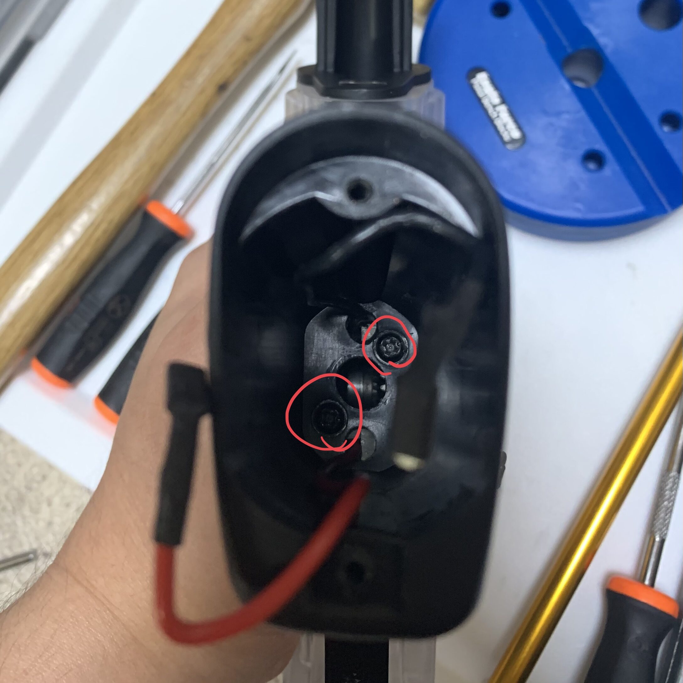 ICS スポーツライン　M4 CQB　 グリップ締結部