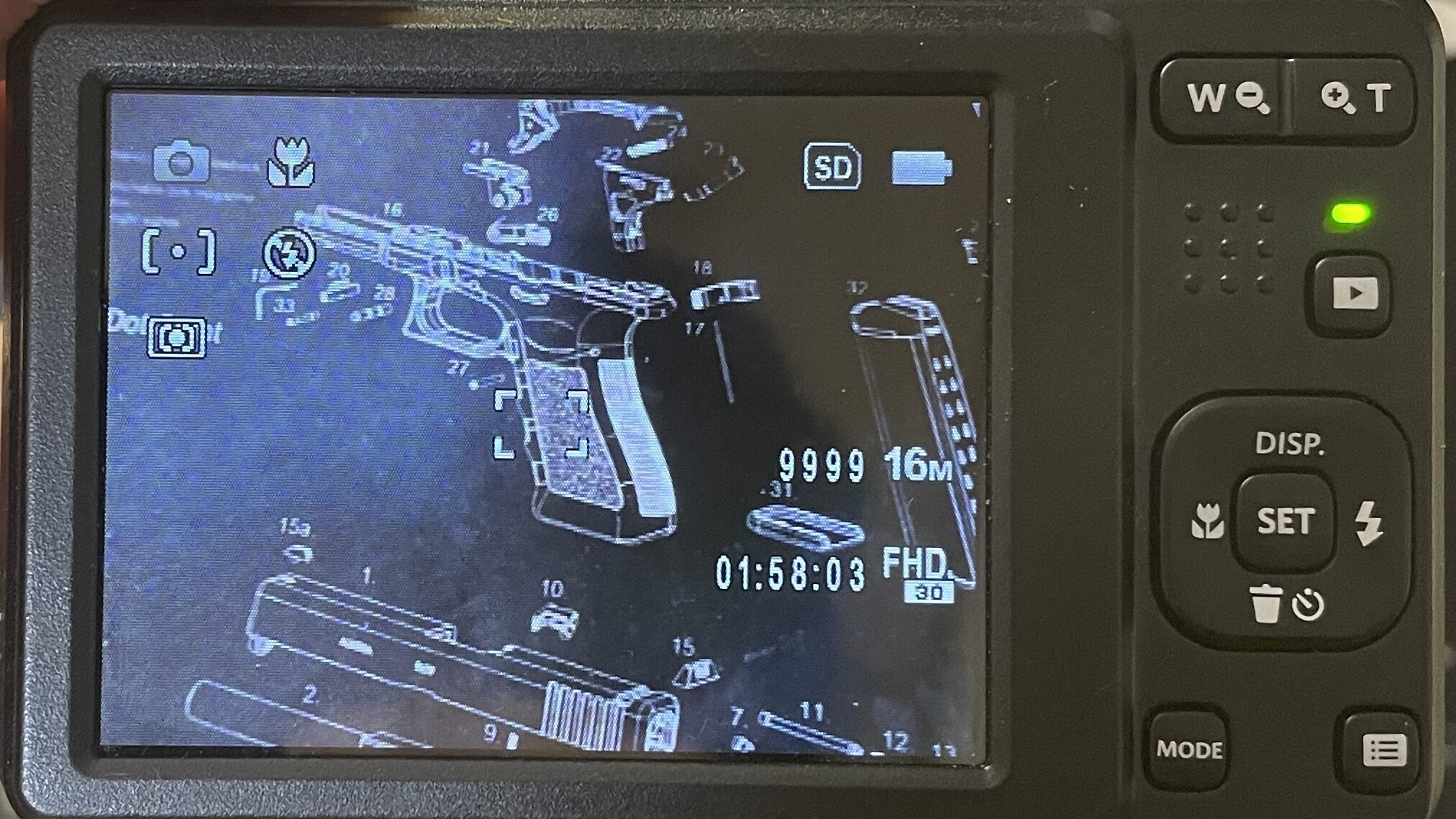 Kodak　FZ55　ディスプレイモード１