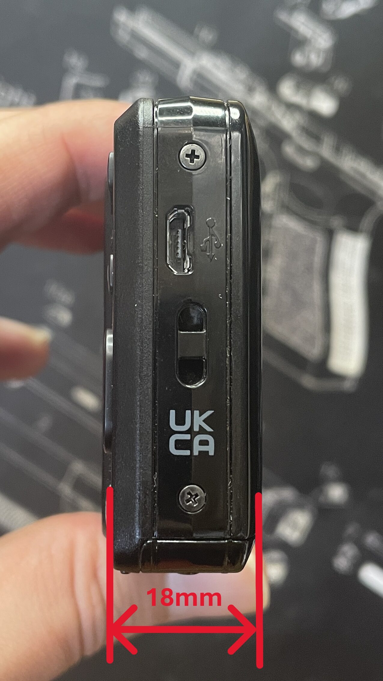 Kodak　FZ55 サイド寸法