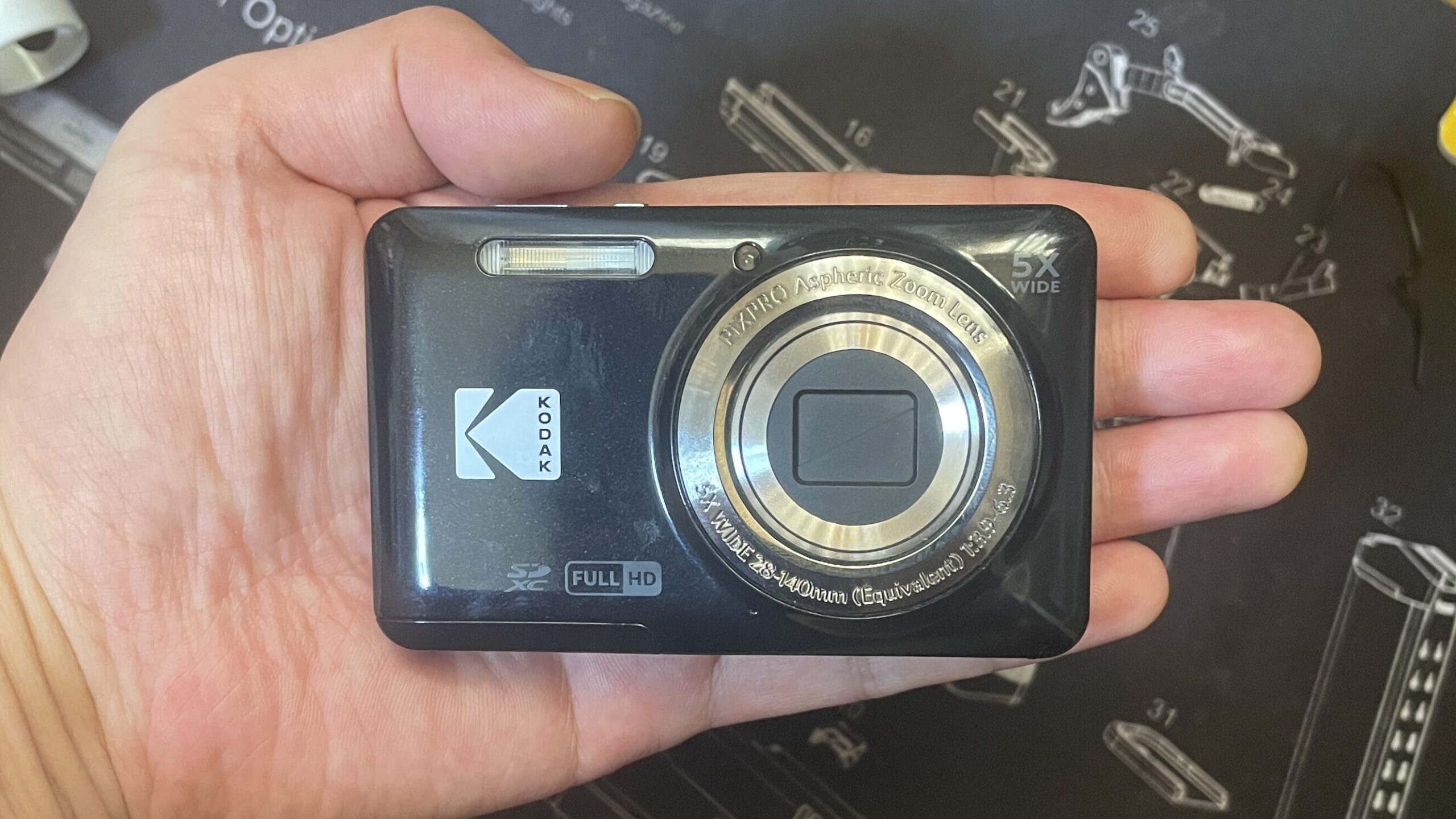 Kodak　FZ55 サイズ感