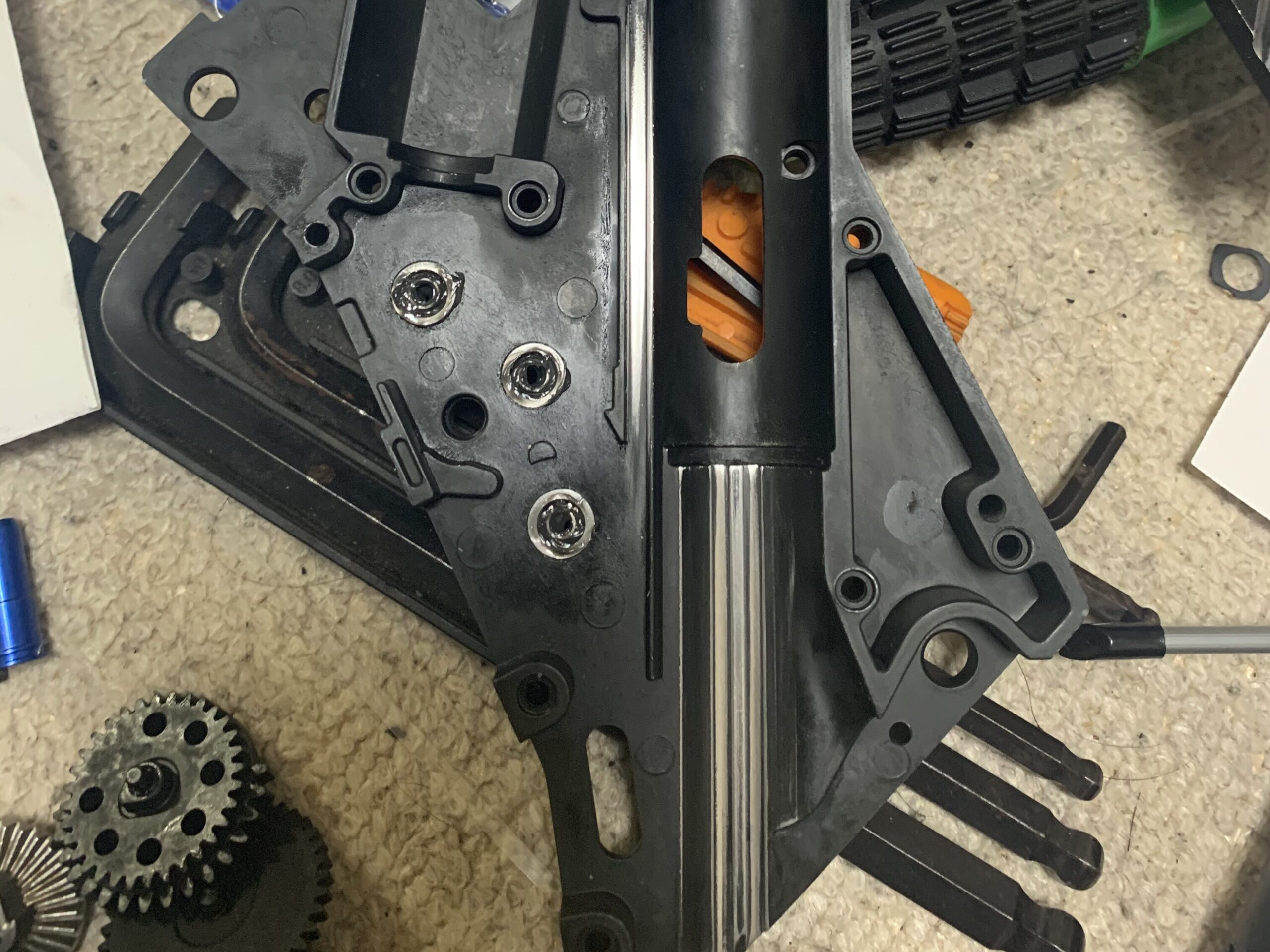 KRYTAC KRISS VECTOR メカボックス左ケース　研磨