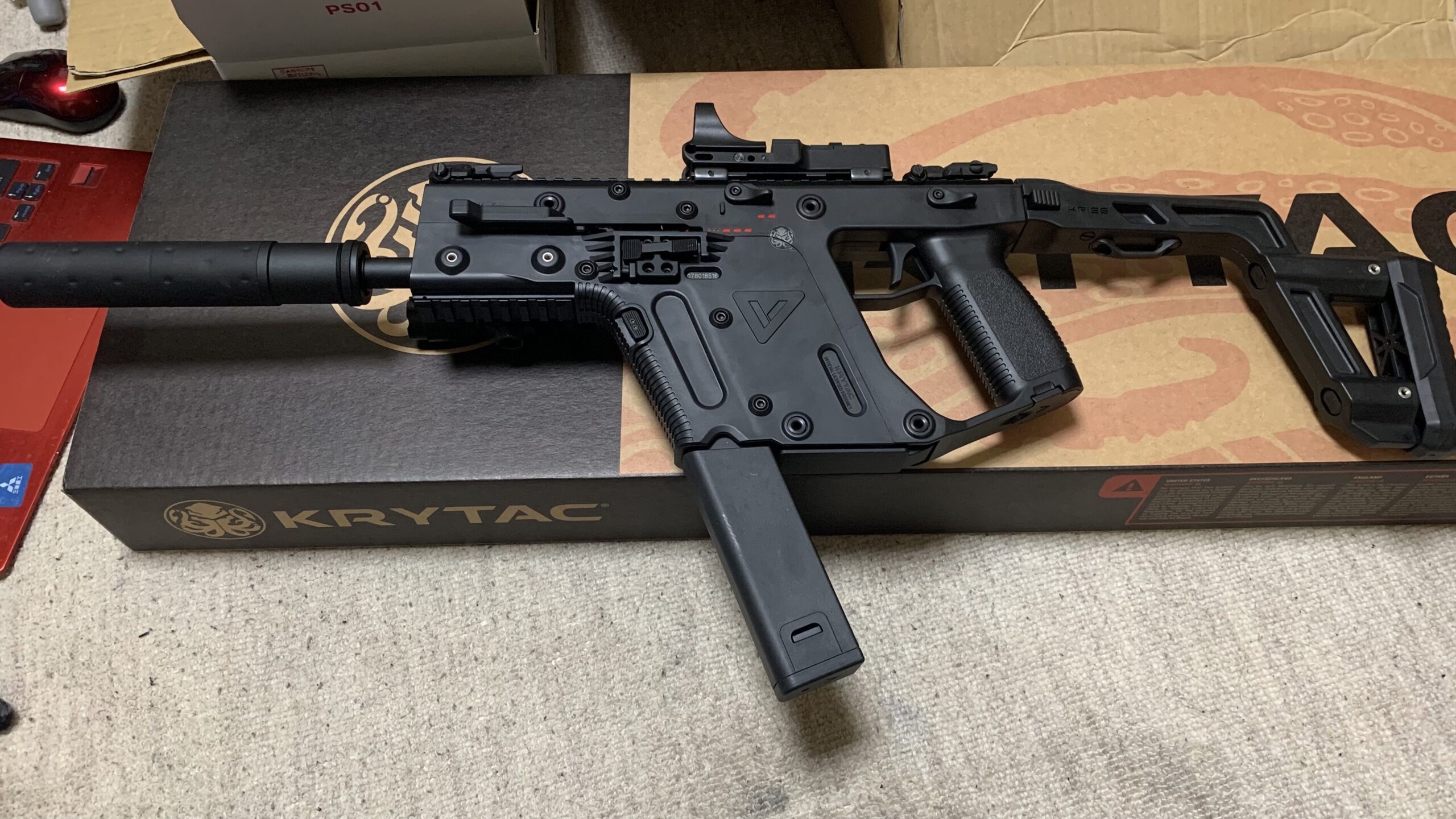 KRYTAC KRISS VRCTOE 初速、サイクルアップカスタム完成