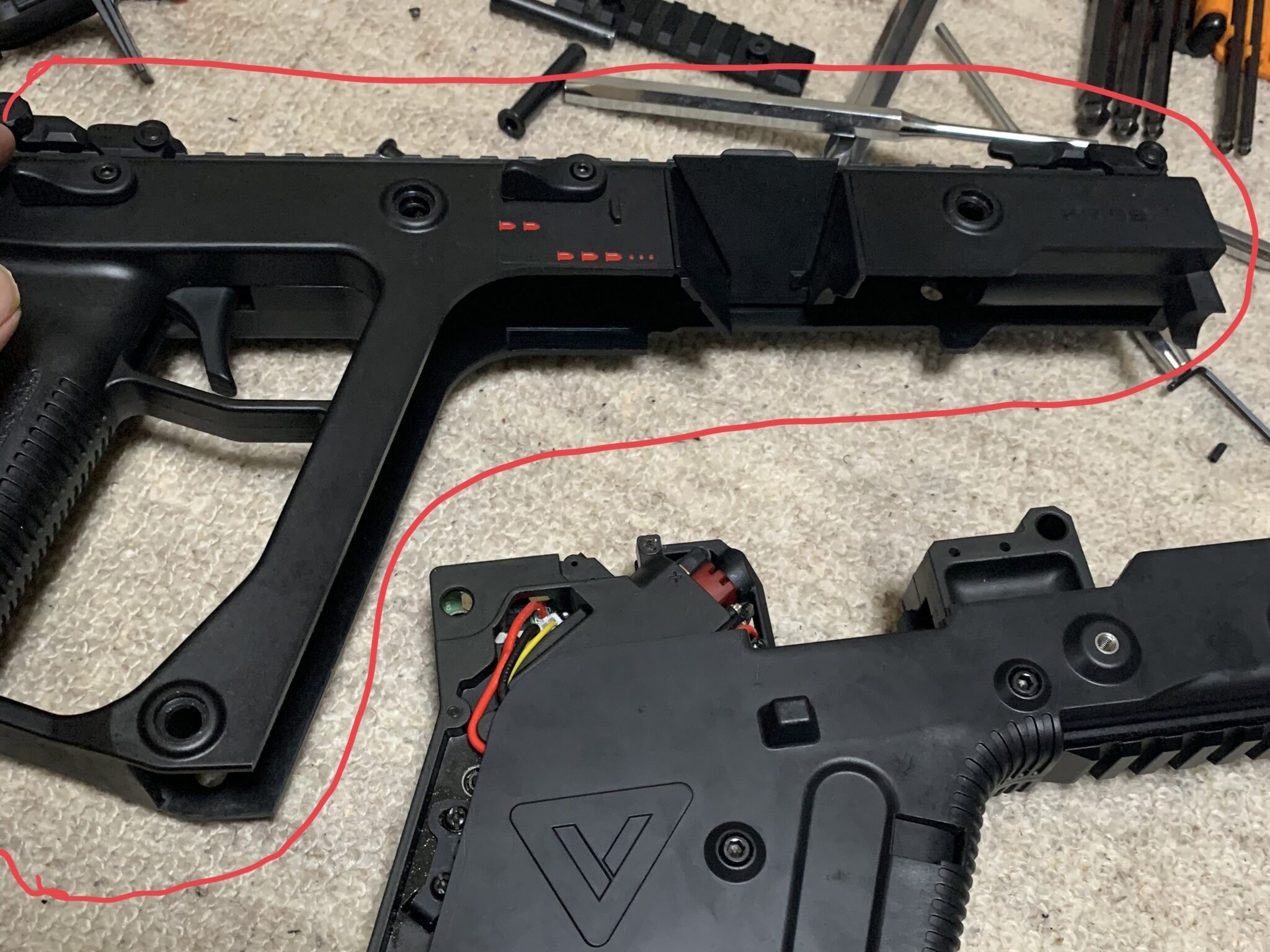 KRYTAC KRISS VECTOR アッパーレシーバー