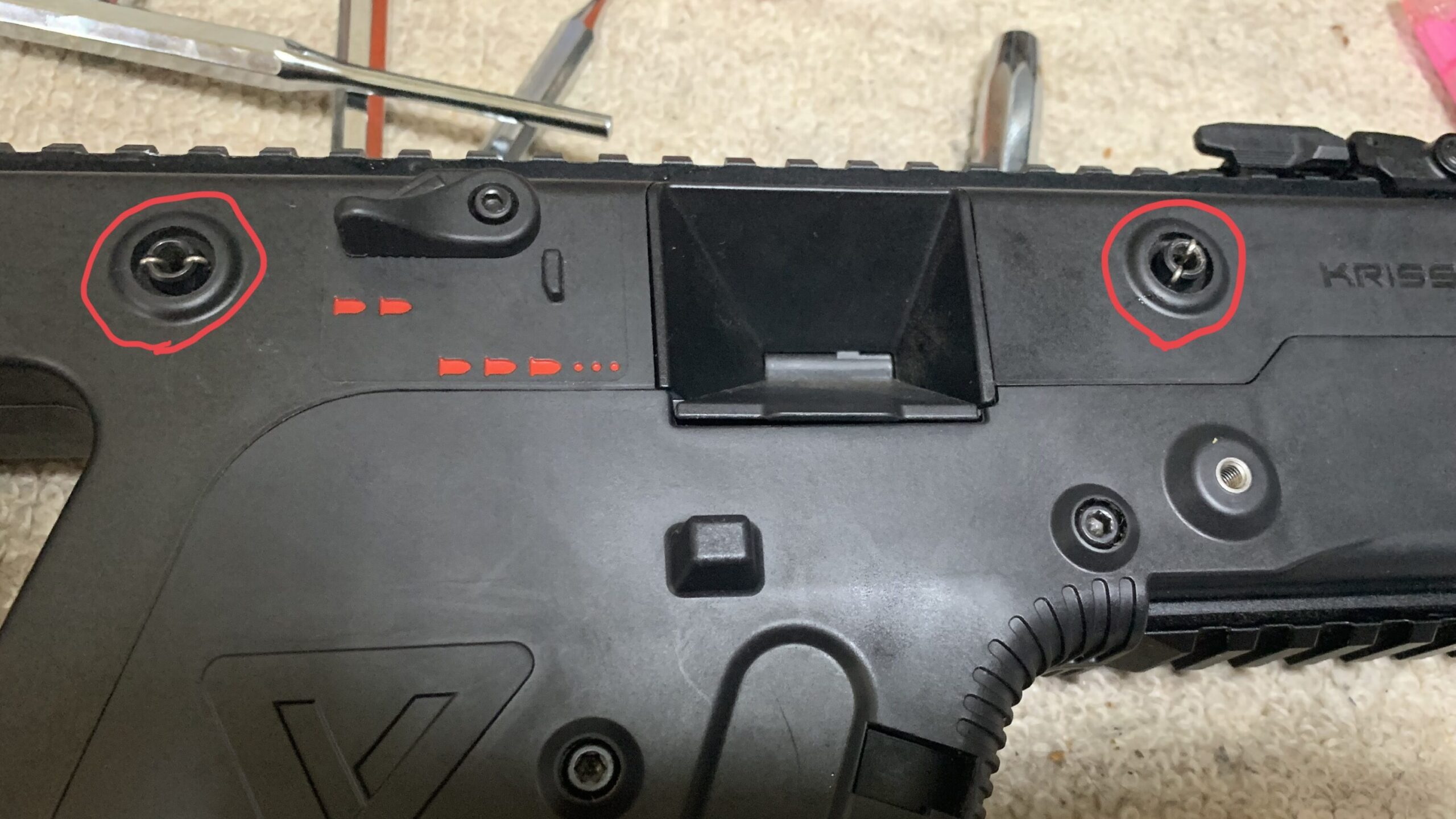 KRYTAC KRISS VECTOR アッパーレシーバーピン